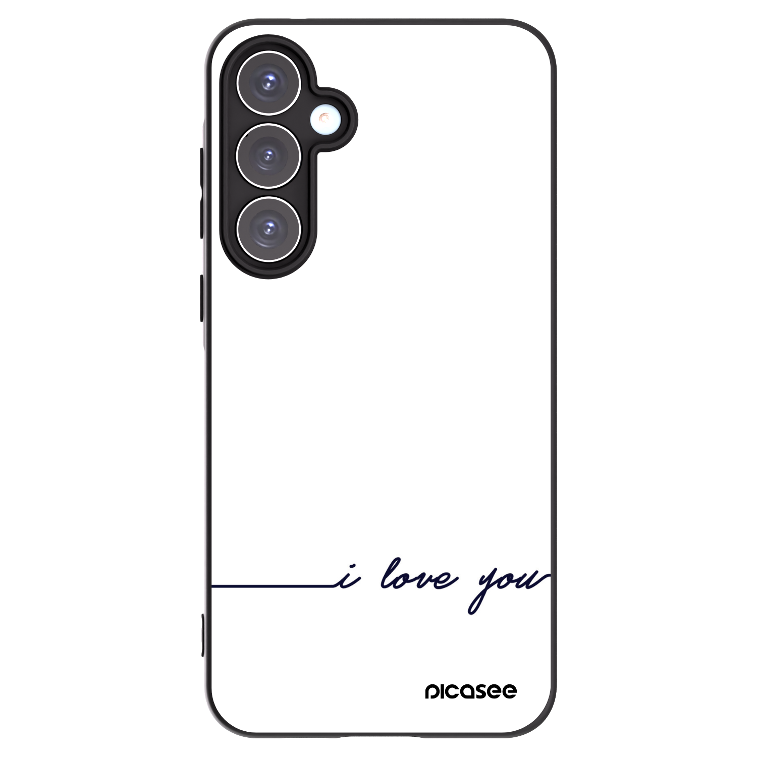 Picasee husă neagră din silicon pentru Samsung Galaxy A55 5G A556B - I love you