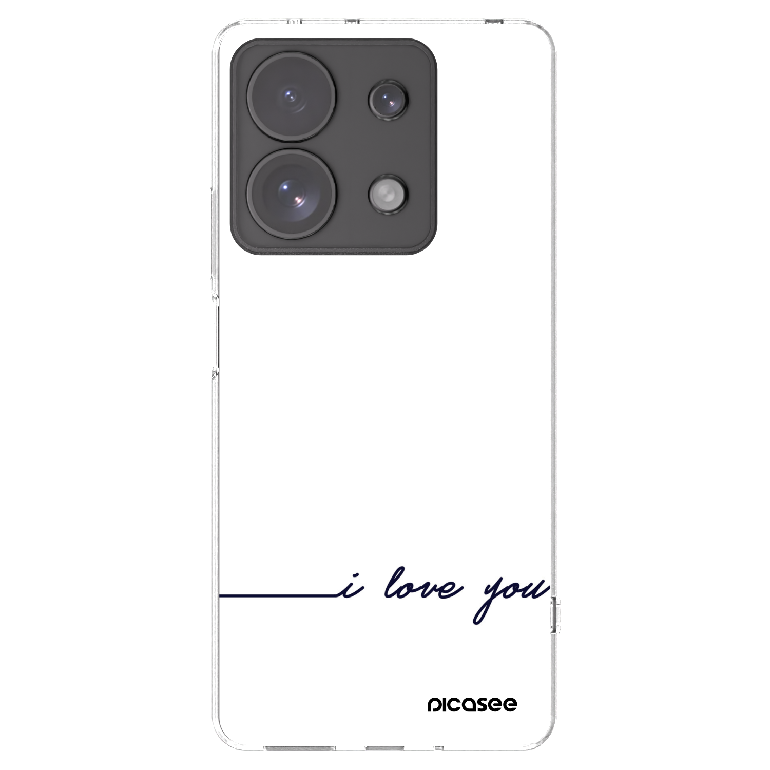 Picasee husă transparentă din silicon pentru Xiaomi Redmi Note 13 Pro 4G - I love you