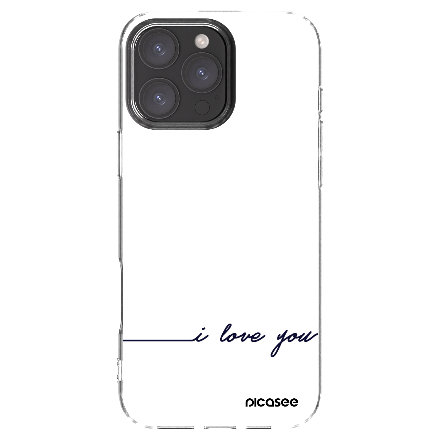 Picasee husă transparentă din silicon pentru Apple iPhone 16 Pro Max - I love you