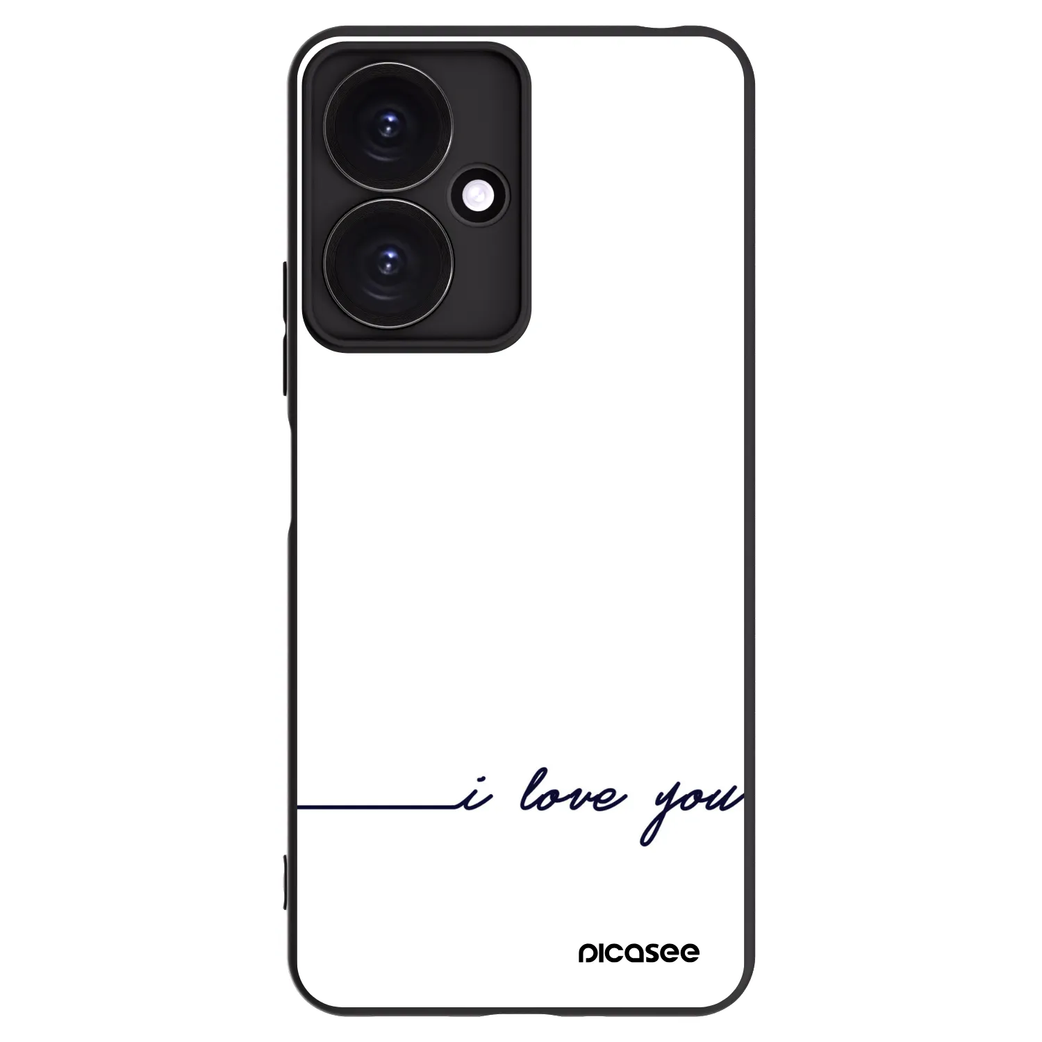 Picasee husă neagră din silicon pentru Xiaomi Redmi 13C 5G - I love you