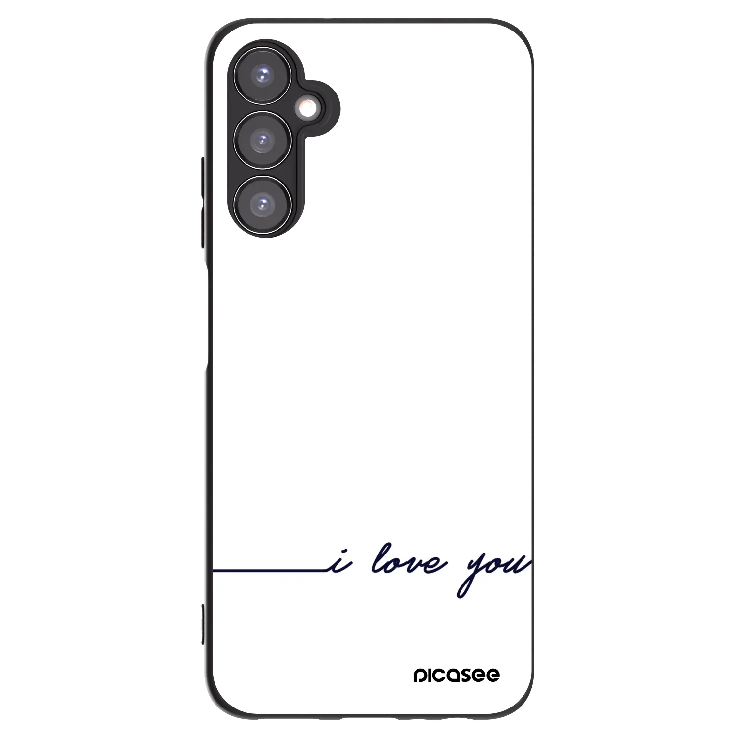 Picasee husă neagră din silicon pentru Samsung Galaxy A05s A057G - I love you