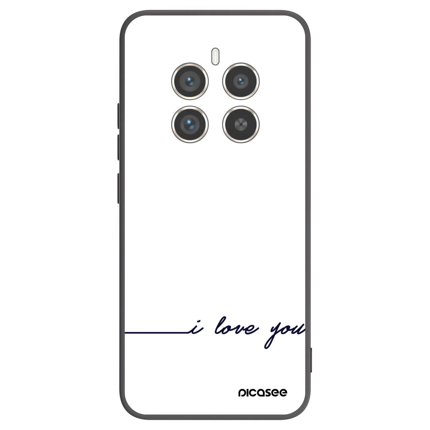 Picasee husă neagră din silicon pentru Realme 12 Pro 5G - I love you