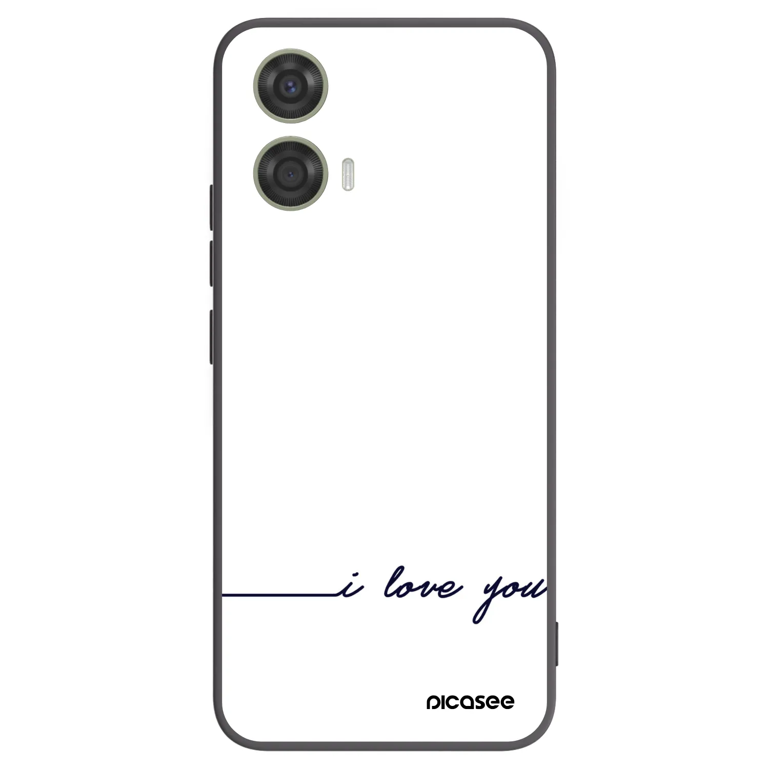 Picasee husă neagră din silicon pentru Motorola Moto G24 - I love you