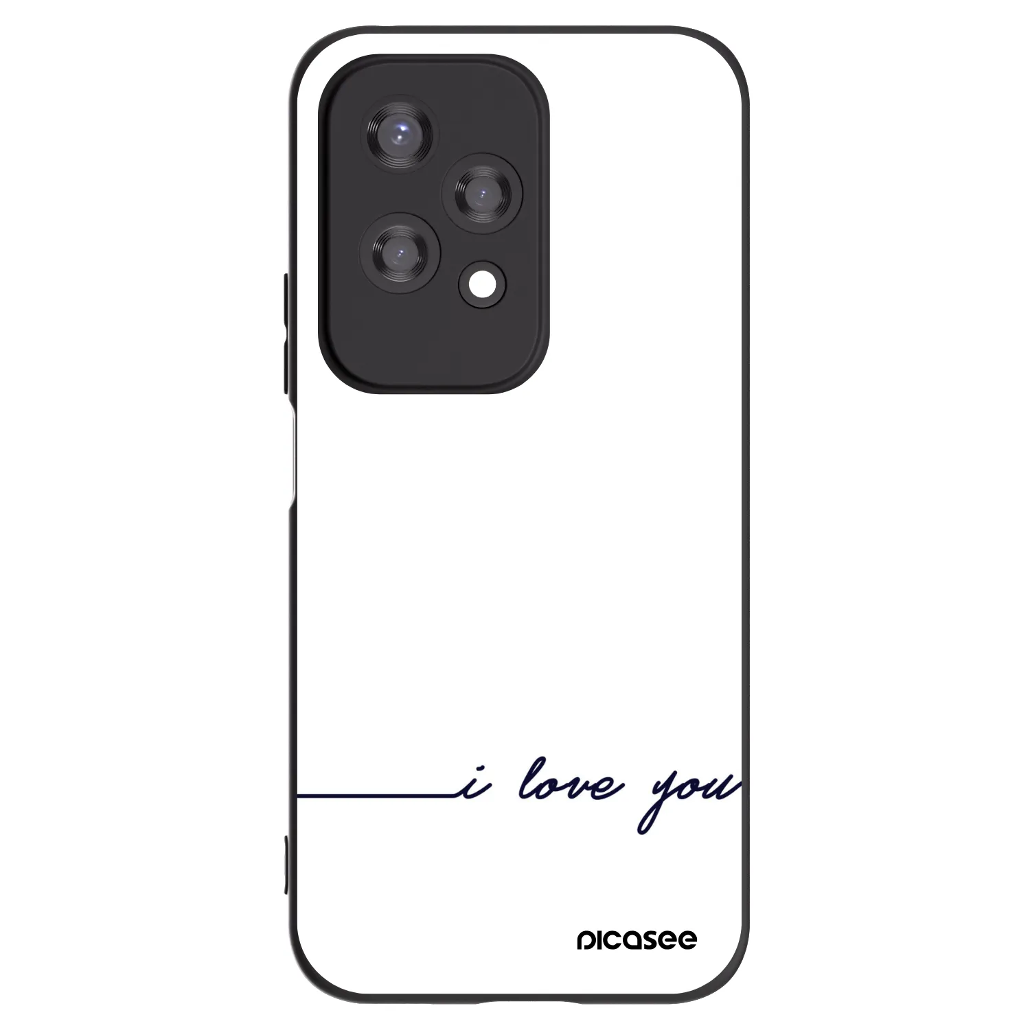 Picasee husă neagră din silicon pentru Honor 200 Lite - I love you