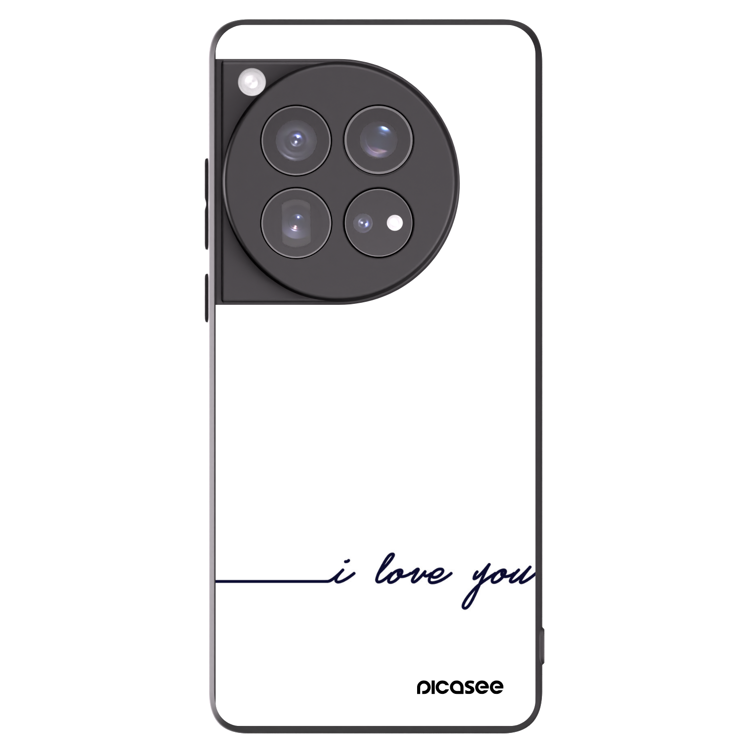 Picasee husă neagră din silicon pentru OnePlus 12 5G - I love you