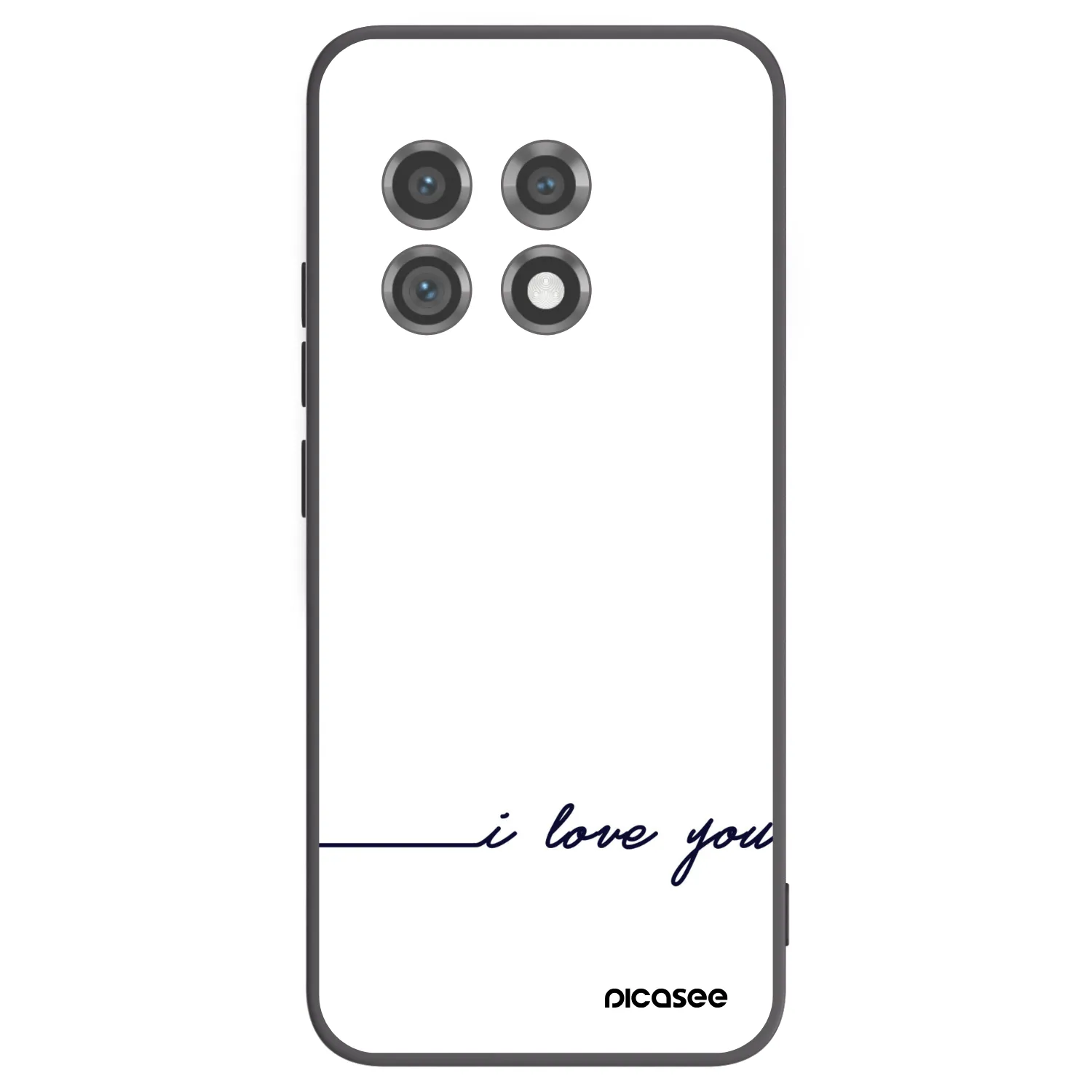 Picasee husă neagră din silicon pentru OnePlus 11 5G - I love you