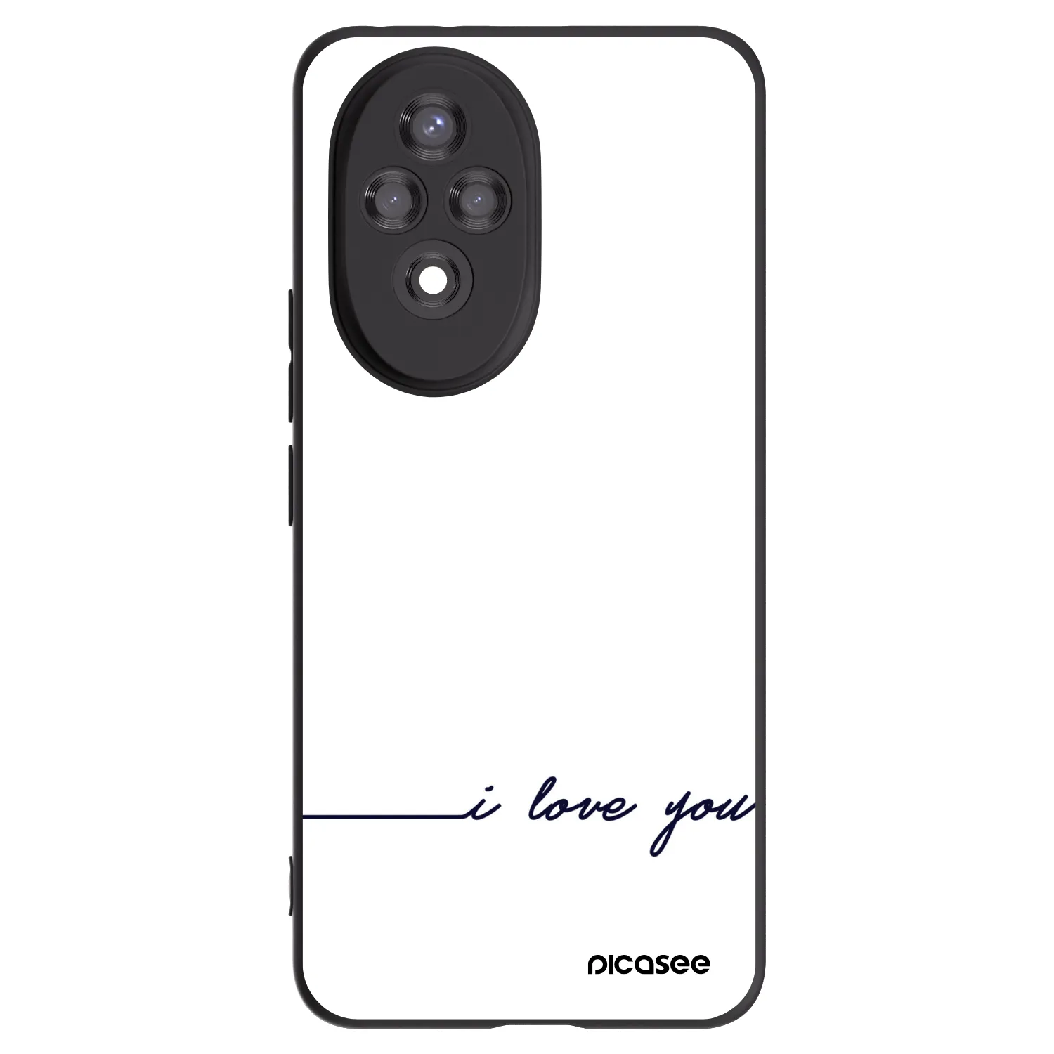 Picasee husă neagră din silicon pentru Honor 200 Pro 5G - I love you