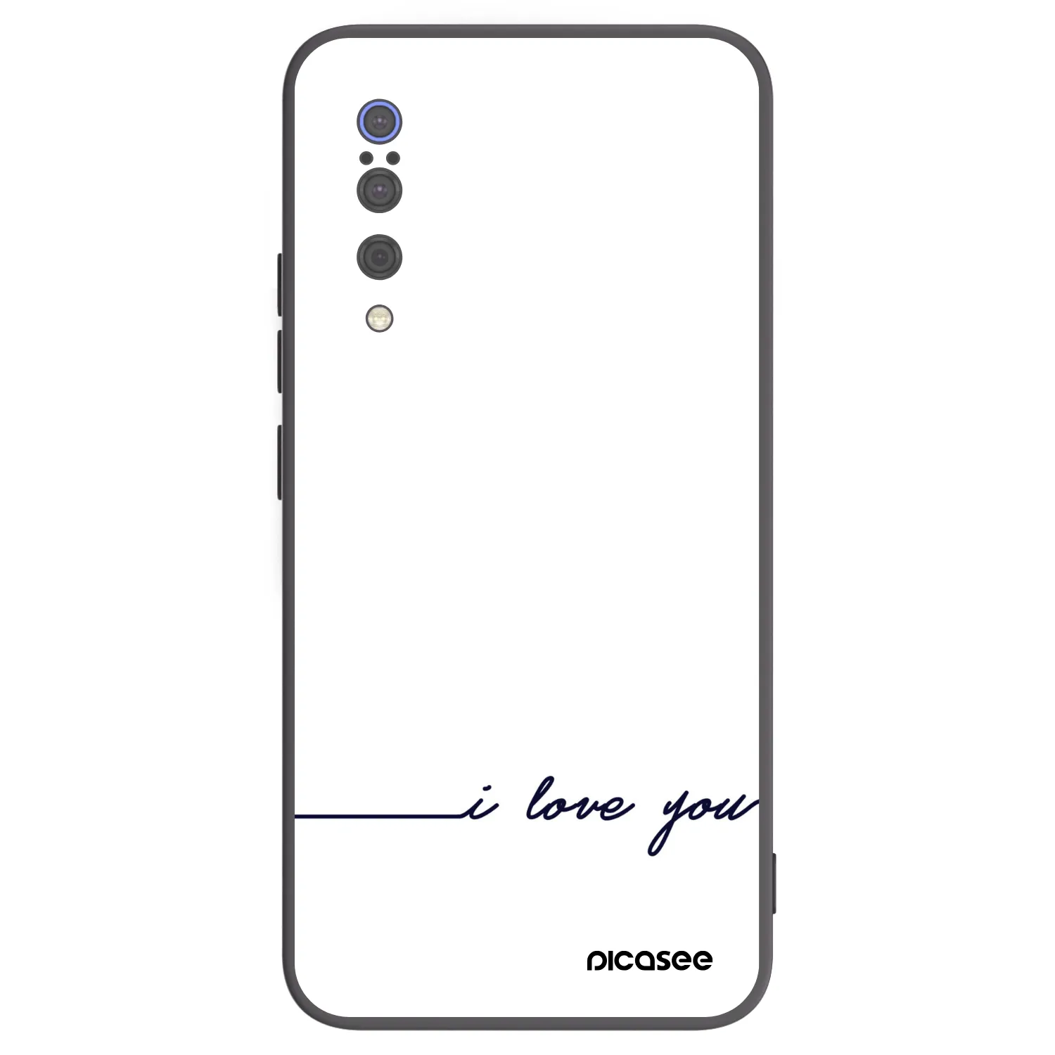 Picasee husă neagră din silicon pentru Xiaomi Mi 9 - I love you