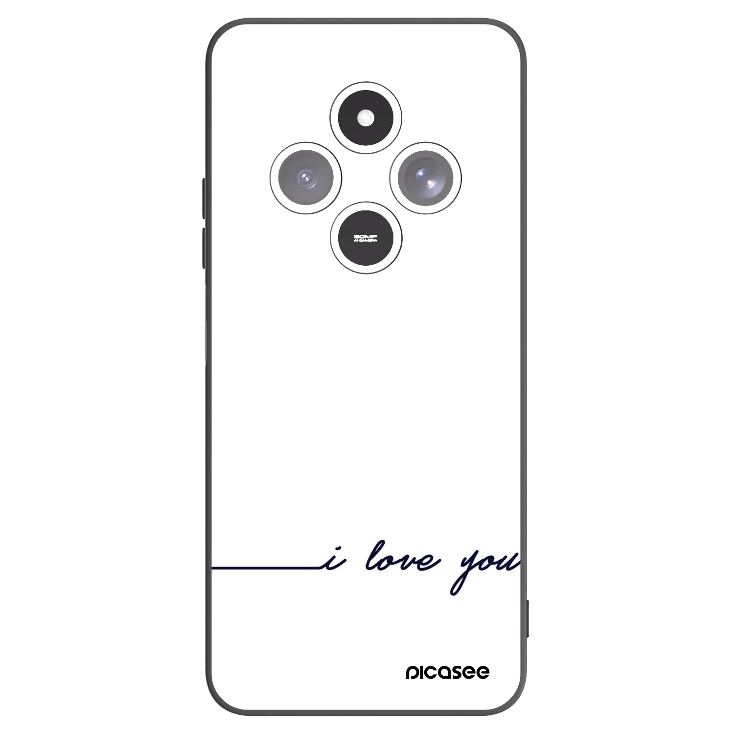 Picasee husă neagră din silicon pentru Xiaomi Redmi 14C - I love you