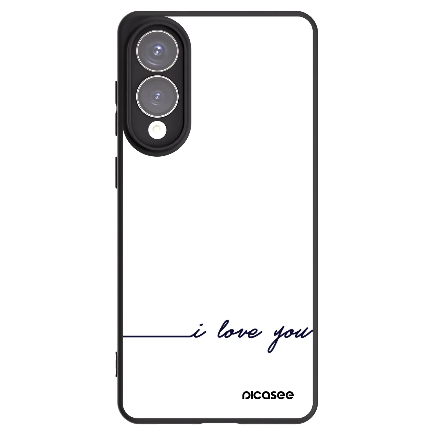Picasee husă neagră din silicon pentru Samsung Galaxy S25 Edge 5G - I love you