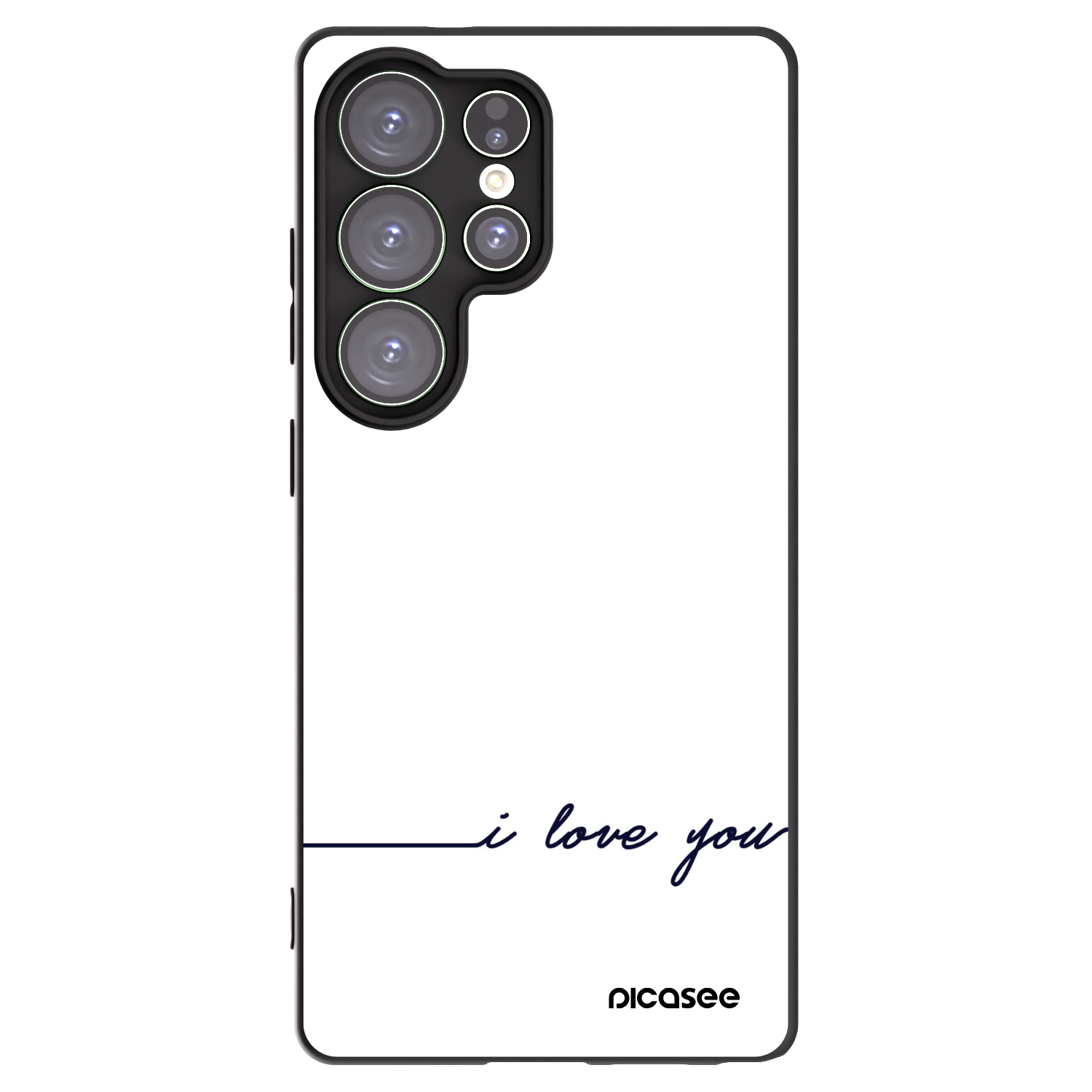 Picasee husă neagră din silicon pentru Samsung Galaxy S25 Ultra 5G - I love you