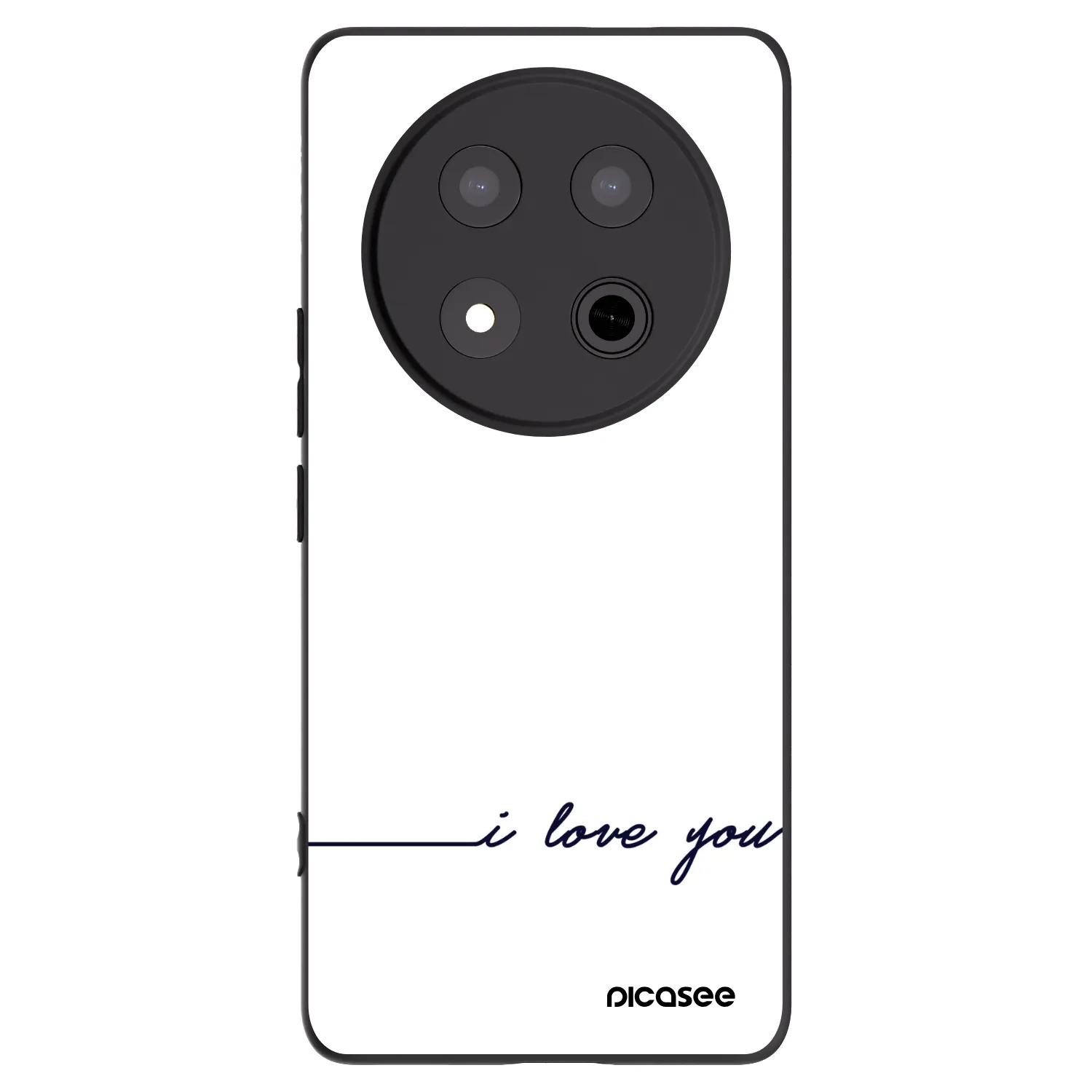 Picasee husă neagră din silicon pentru Honor Magic7 Lite 5G - I love you