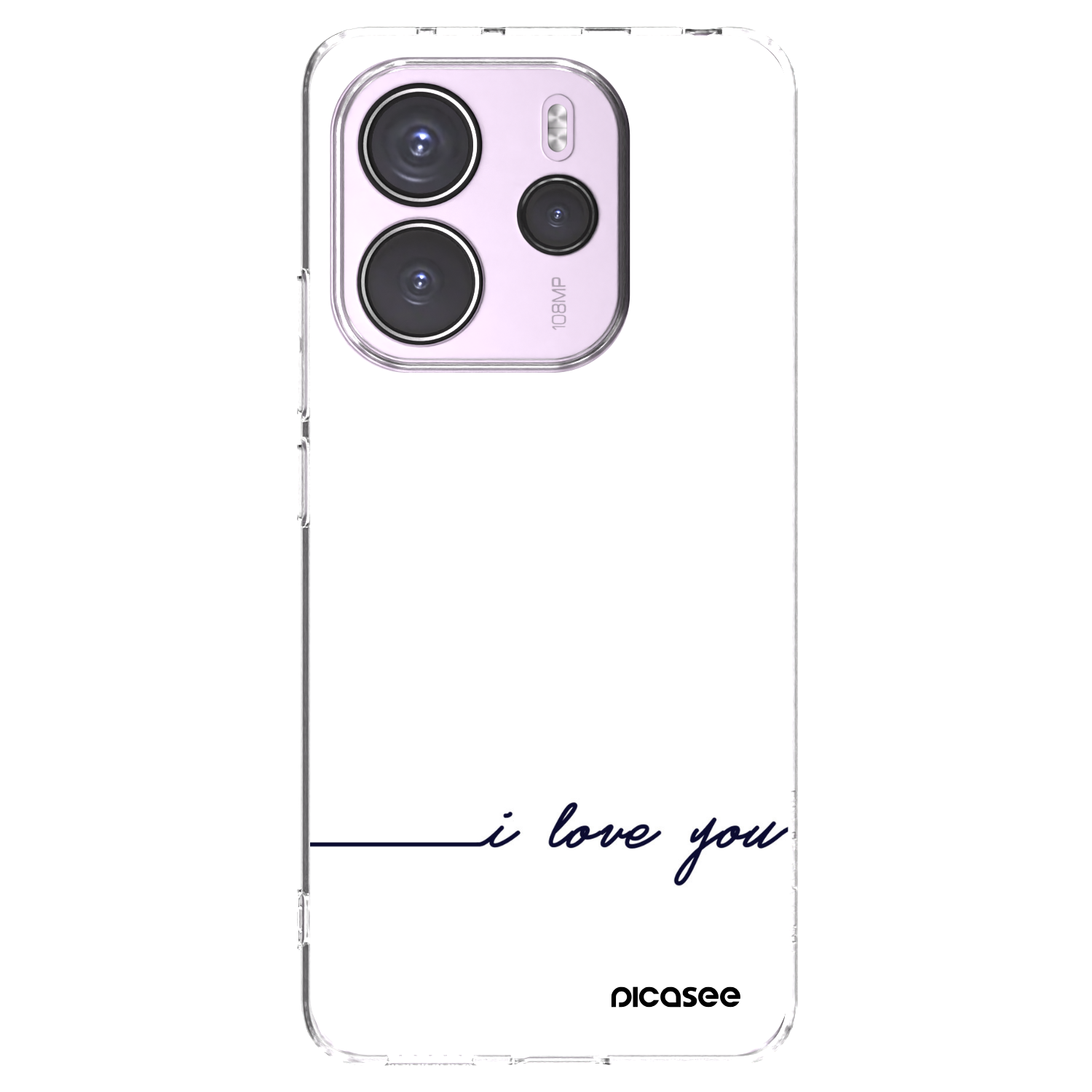 Picasee husă transparentă din silicon pentru Xiaomi Redmi Note 14 4G - I love you