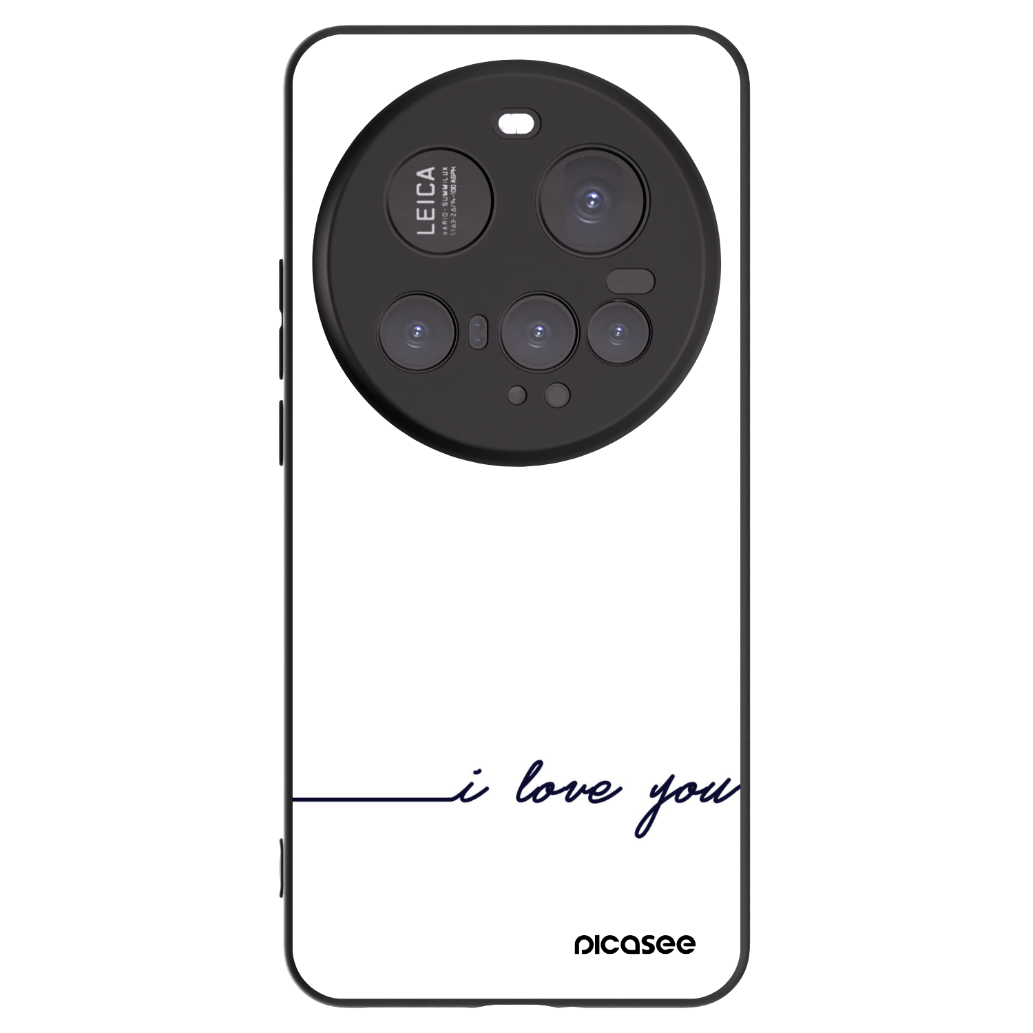 Picasee husă neagră din silicon pentru Xiaomi 15 Ultra - I love you