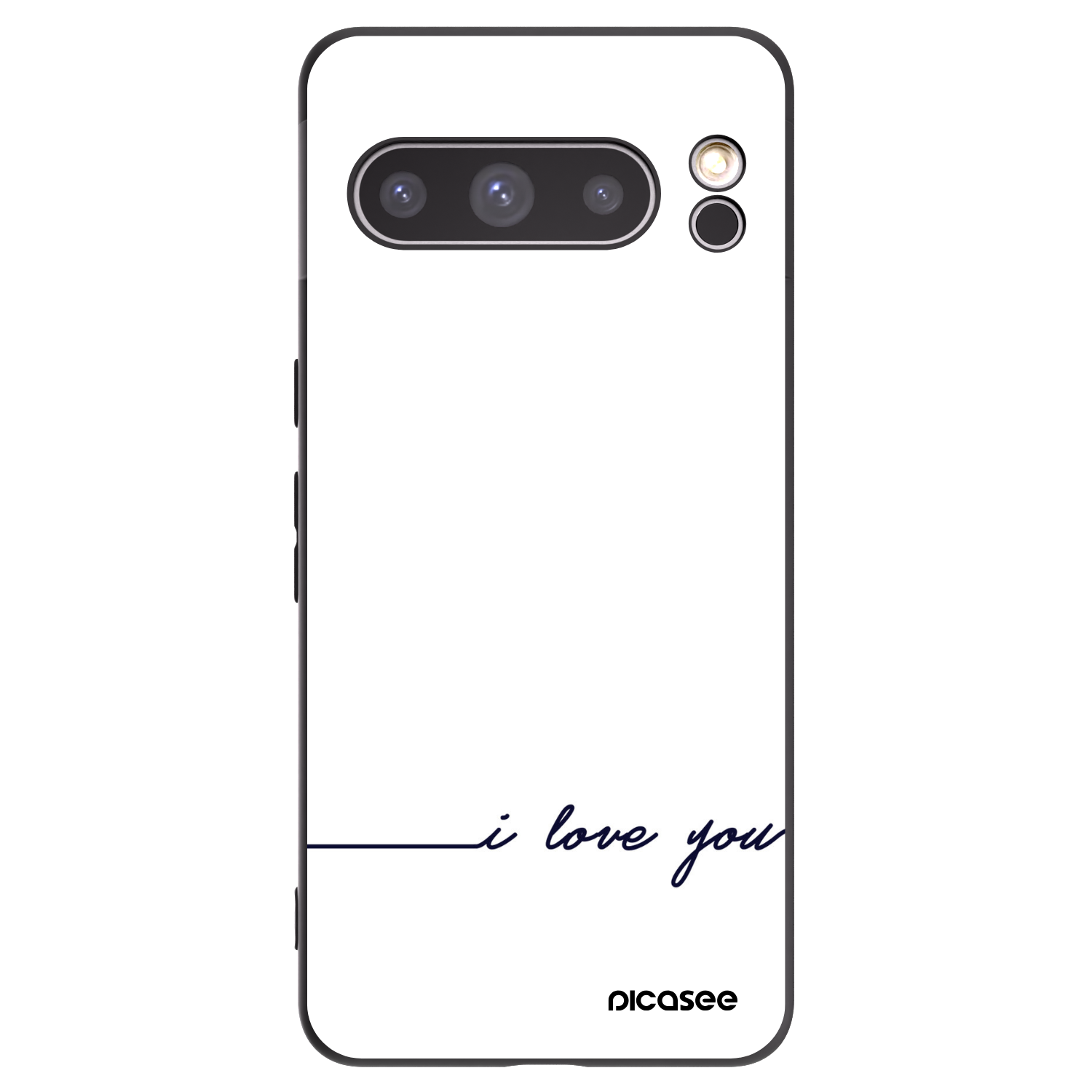 Picasee husă neagră din silicon pentru Google Pixel 8 Pro - I love you