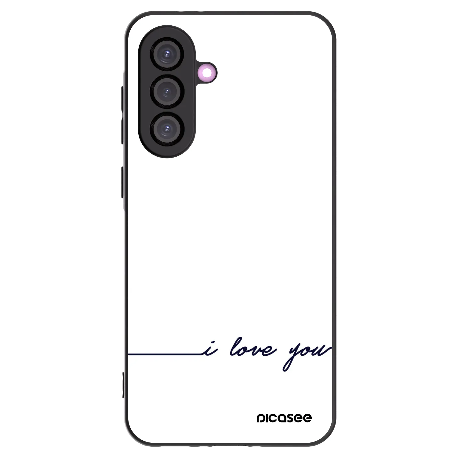 Picasee husă neagră din silicon pentru Samsung Galaxy A56 5G A566B - I love you