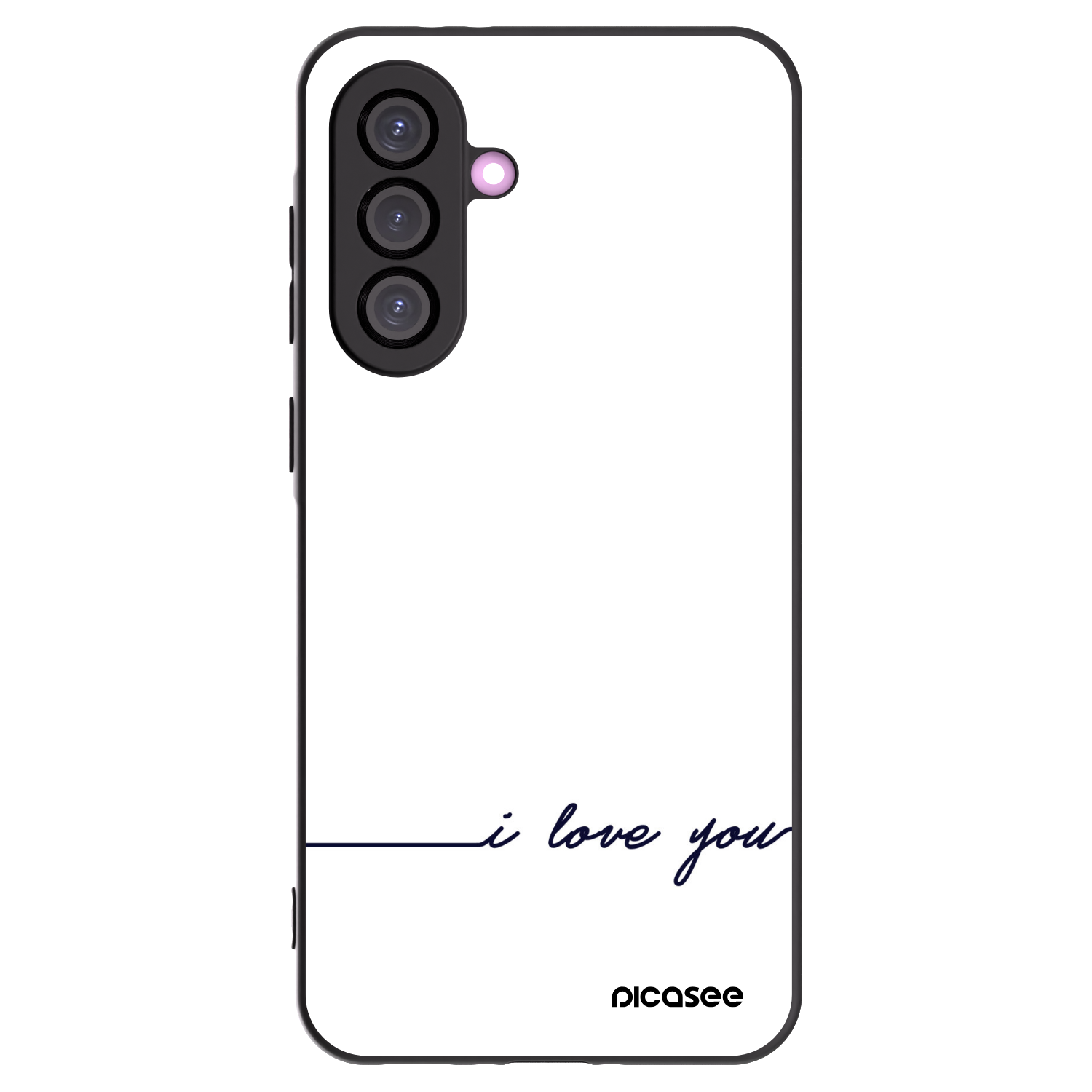 Picasee husă neagră din silicon pentru Samsung Galaxy A36 5G - I love you