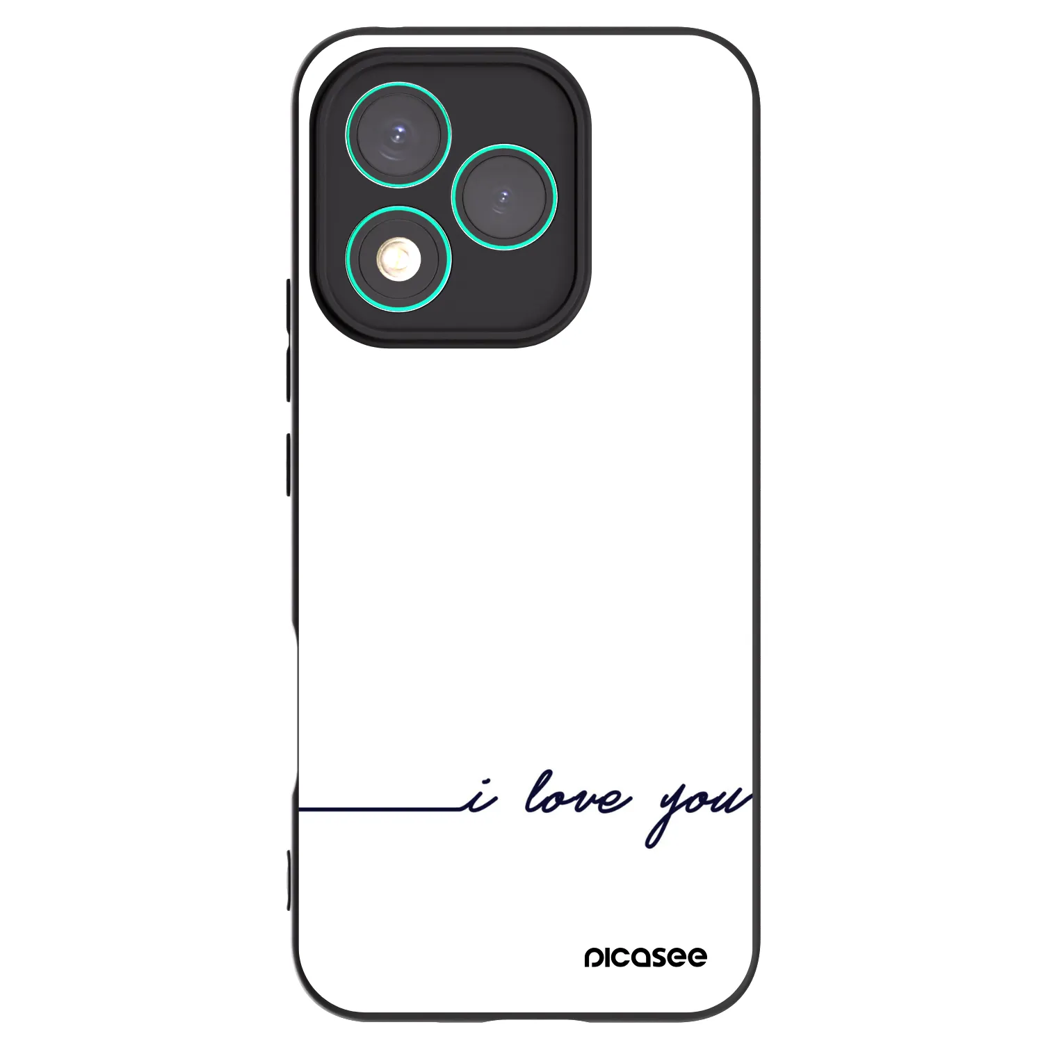Picasee husă neagră din silicon pentru Honor 400 Lite 5G - I love you