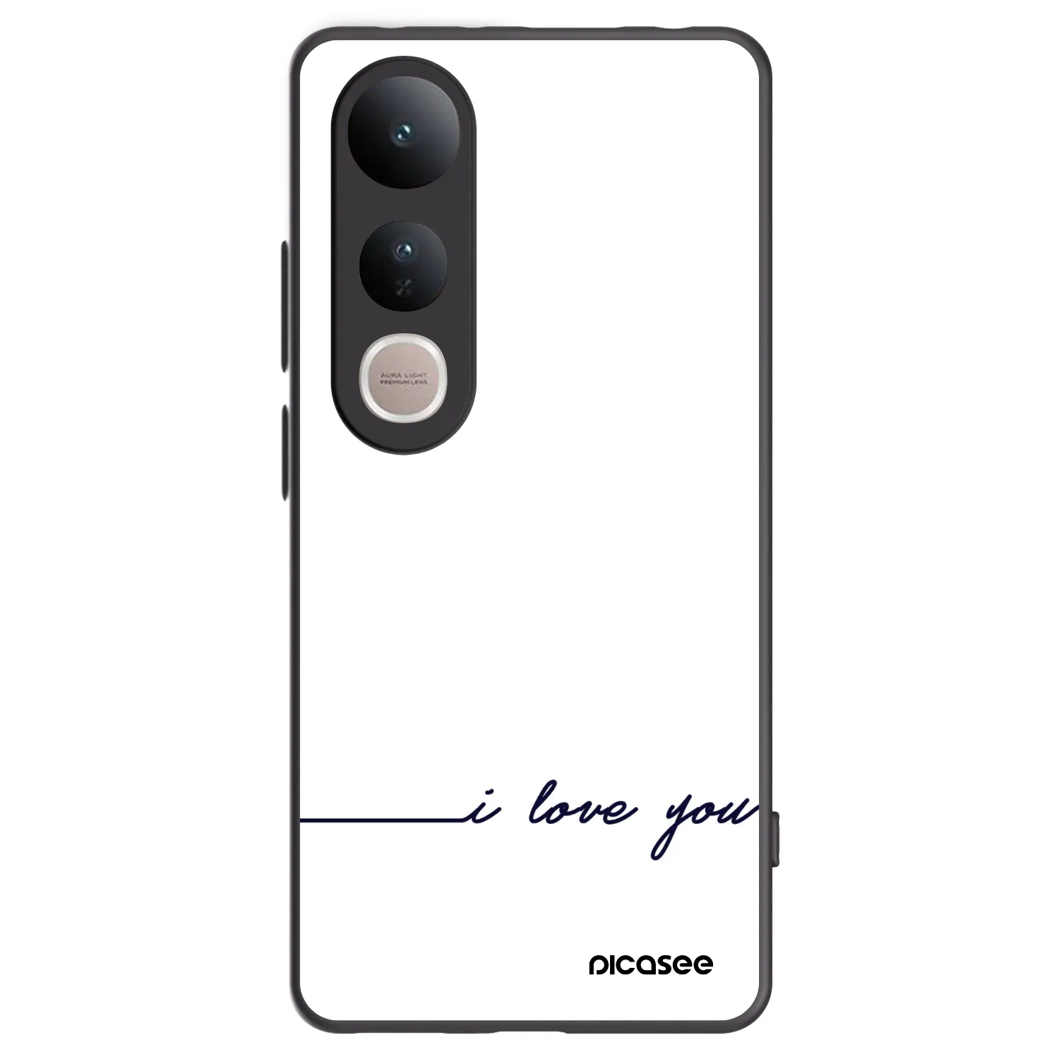 Picasee husă neagră din silicon pentru Vivo V50 Lite 5G - I love you
