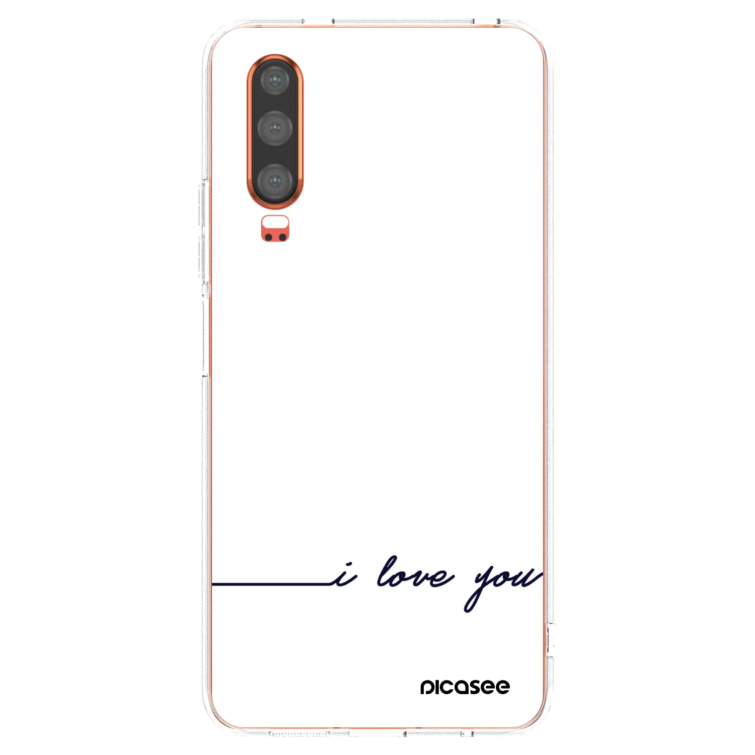 Picasee husă transparentă din silicon pentru Huawei P30 - I love you