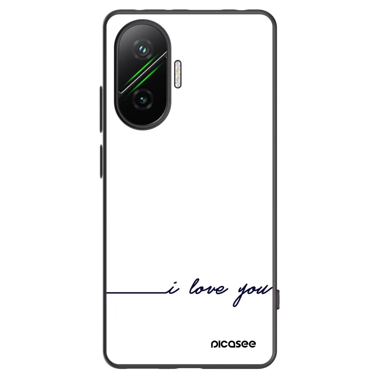 Picasee husă neagră din silicon pentru Xiaomi Poco F7 Pro 5G - I love you