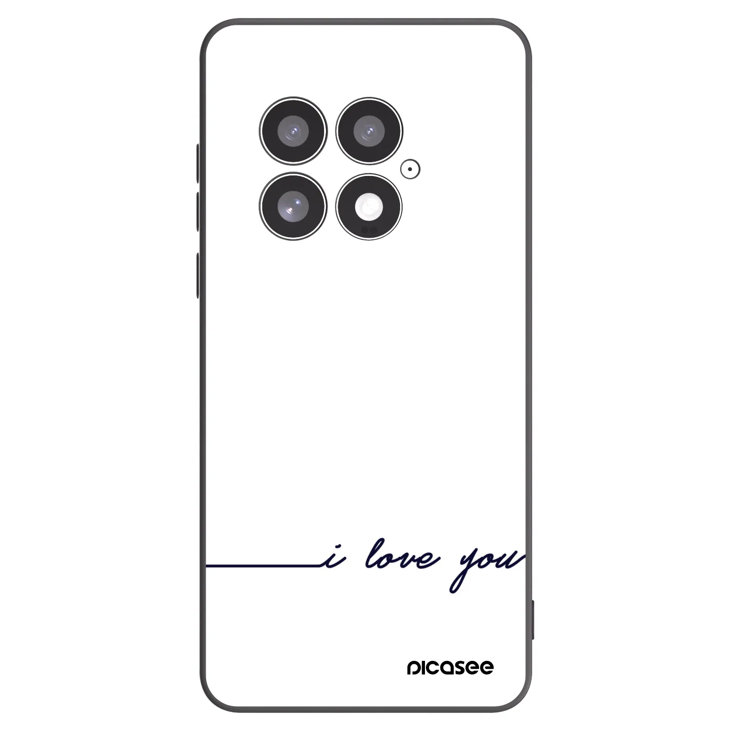 Picasee husă neagră din silicon pentru OnePlus 13 5G - I love you