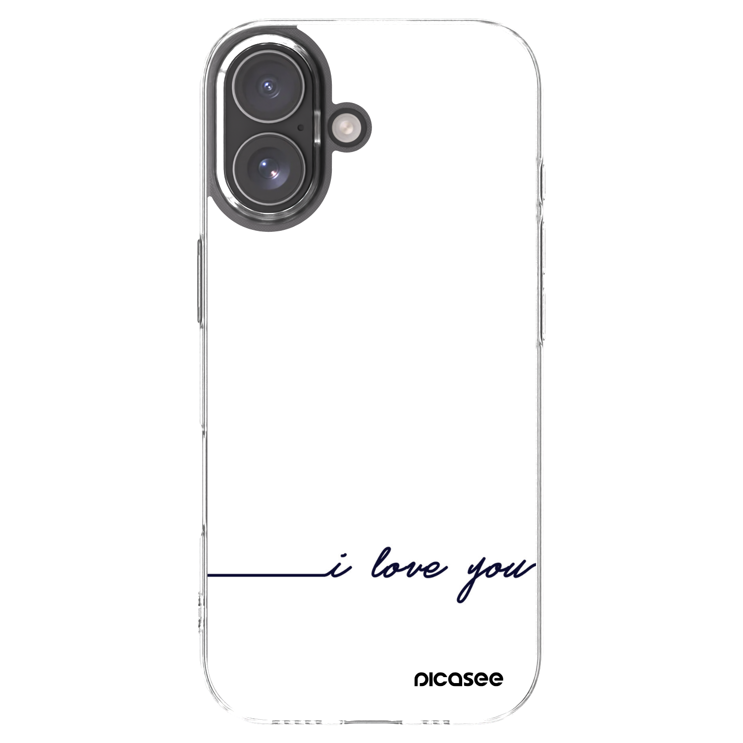 Picasee husă transparentă din silicon pentru Apple iPhone 17 - I love you