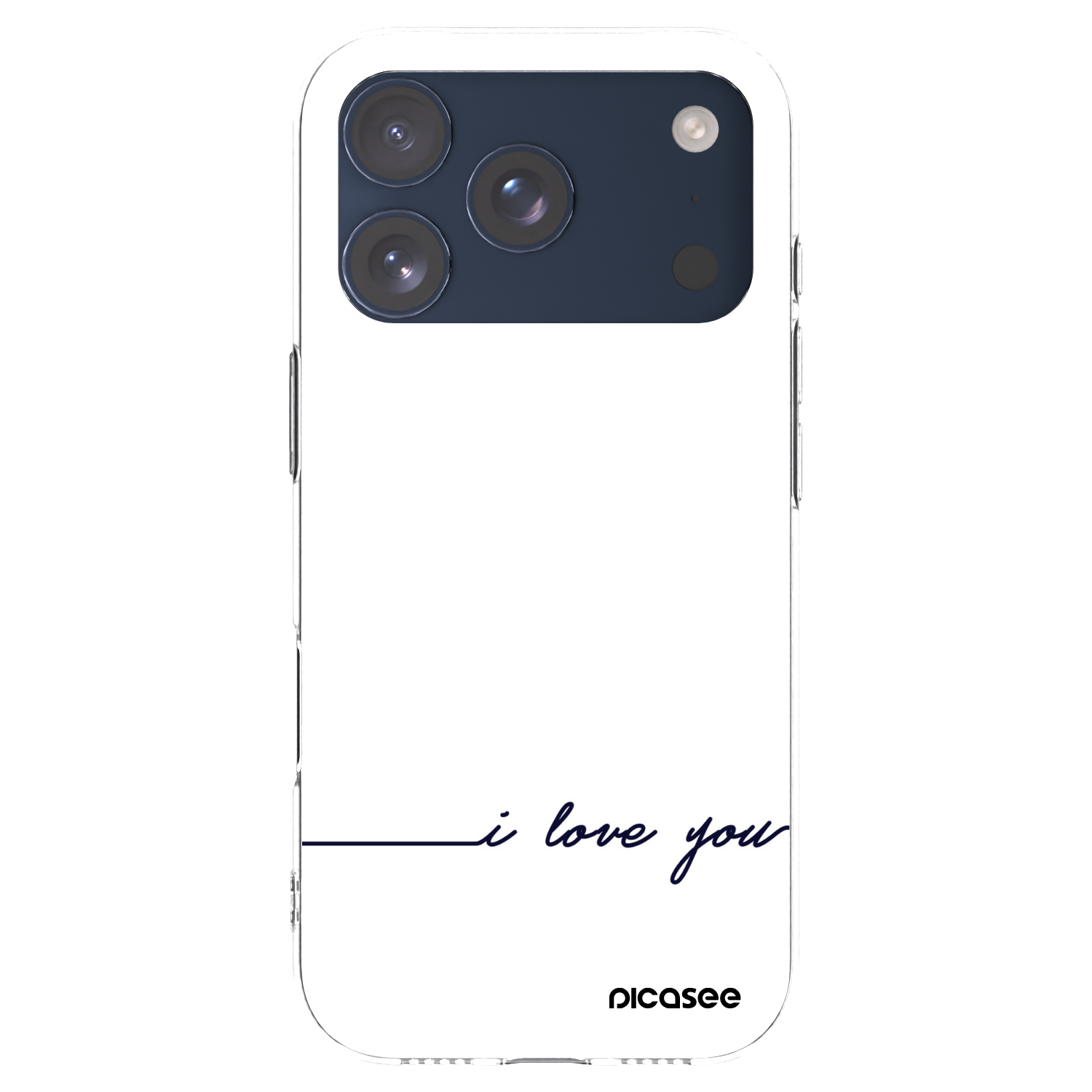 Picasee husă transparentă din silicon pentru Apple iPhone 17 Pro - I love you