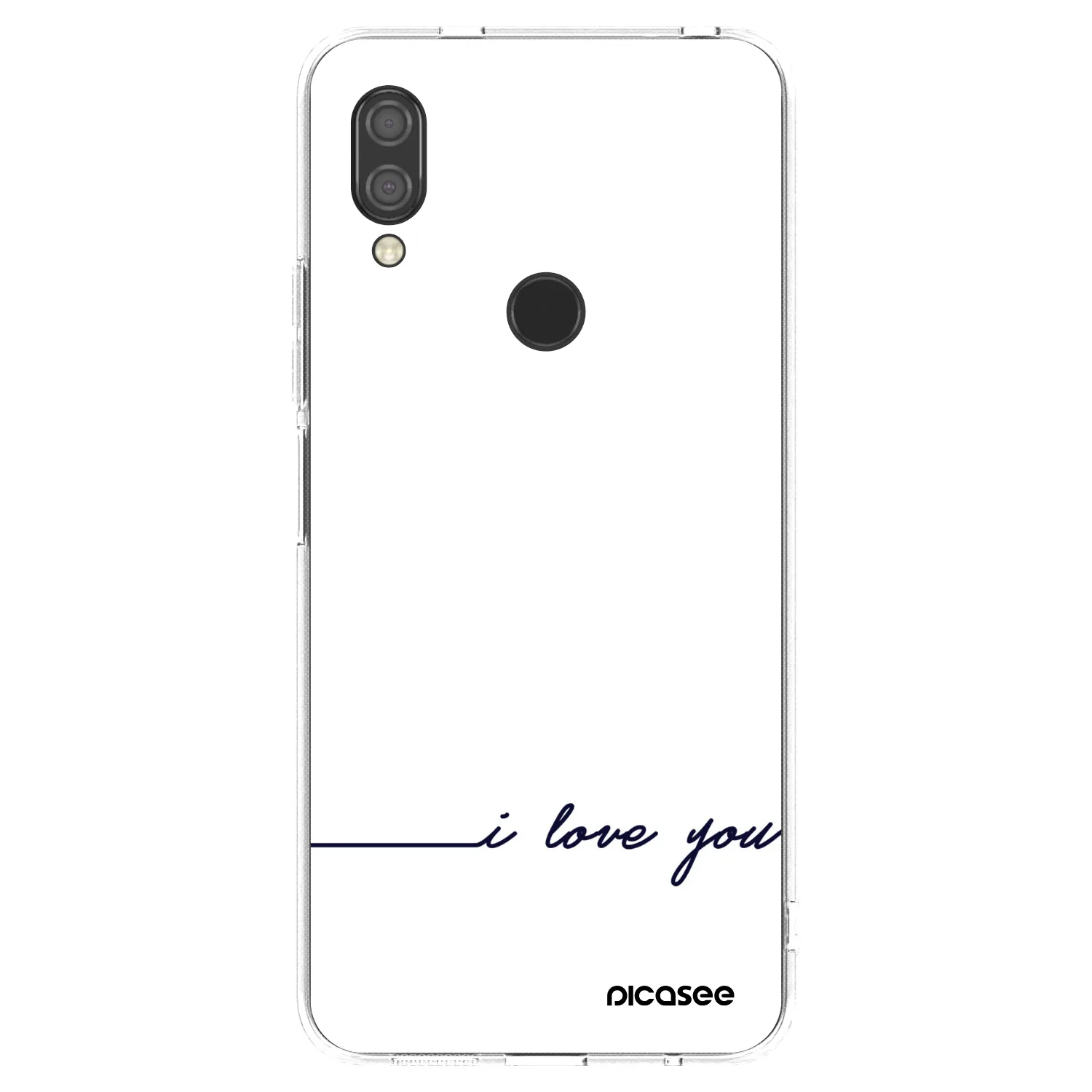 Picasee husă transparentă din silicon pentru Xiaomi Redmi 7 - I love you