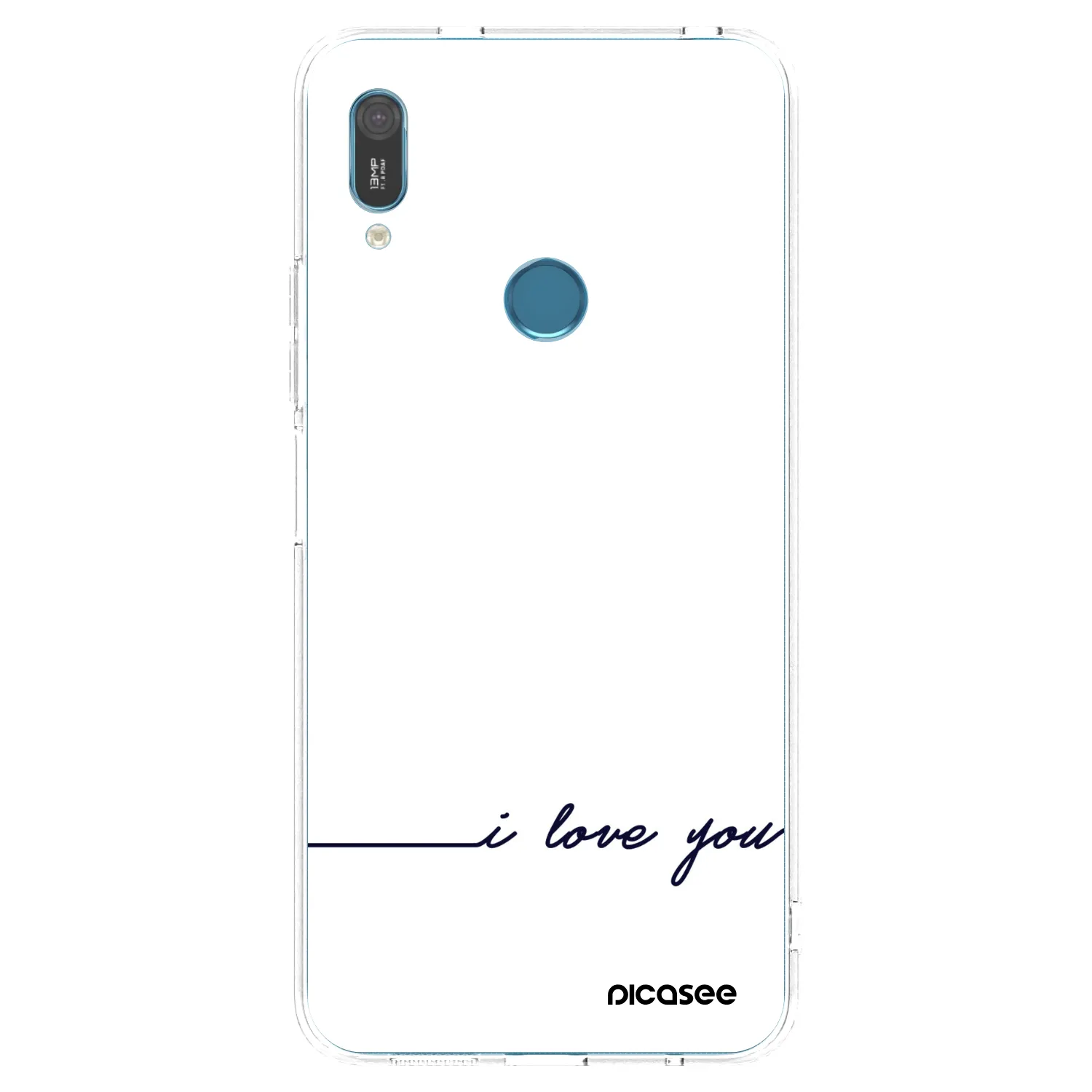 Picasee husă transparentă din silicon pentru Huawei Y6 2019 - I love you
