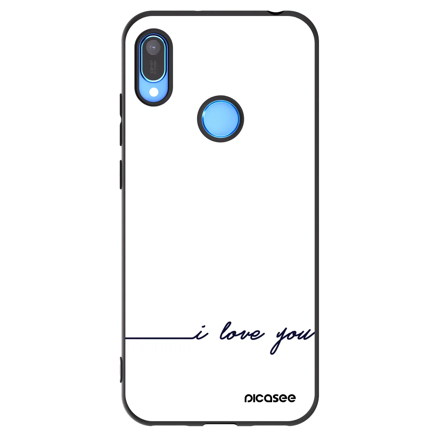Picasee husă neagră din silicon pentru Huawei Y6 2019 - I love you