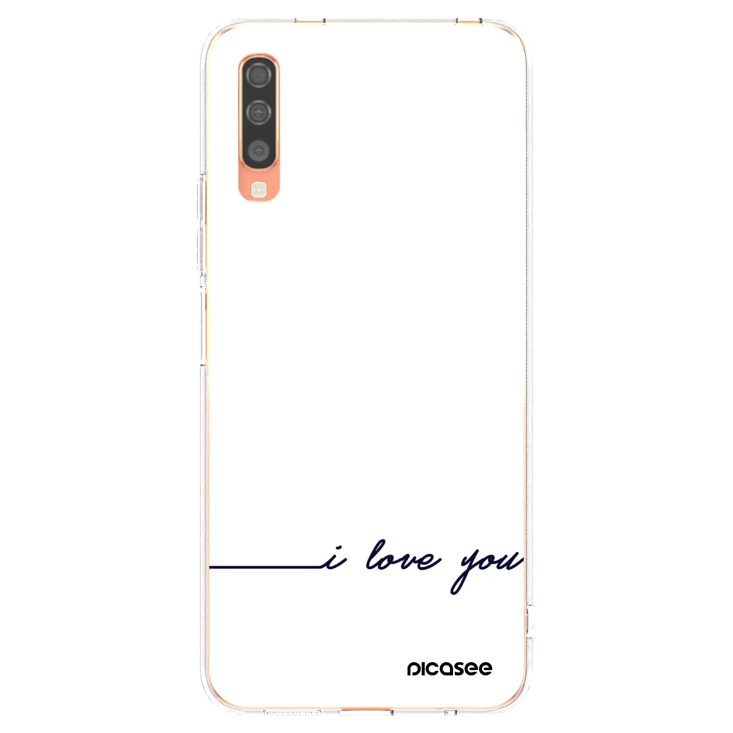 Picasee husă transparentă din silicon pentru Samsung Galaxy A70 A705F - I love you