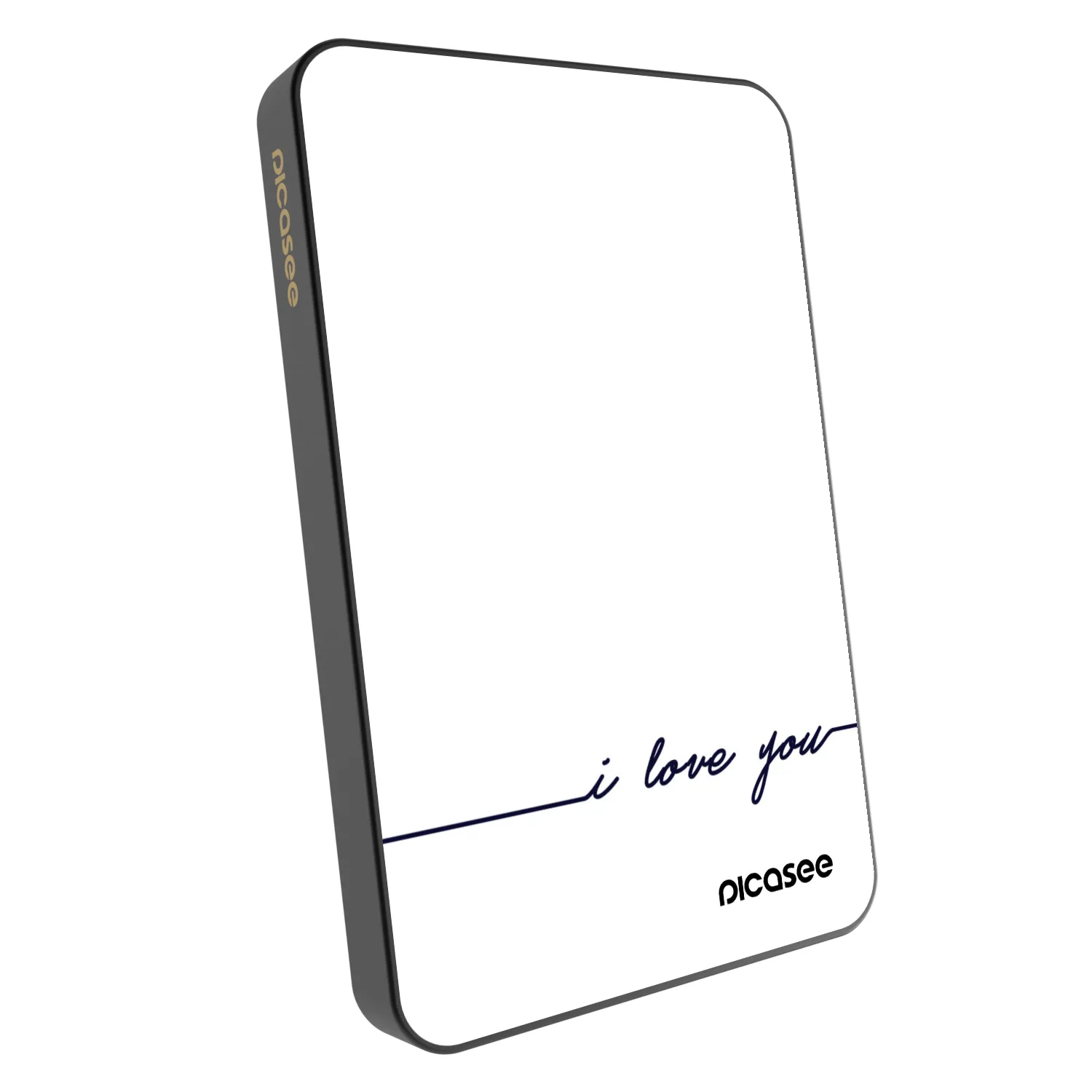 Picasee Powerbank cu MagSafe 5 000 mAh Gri - I love you