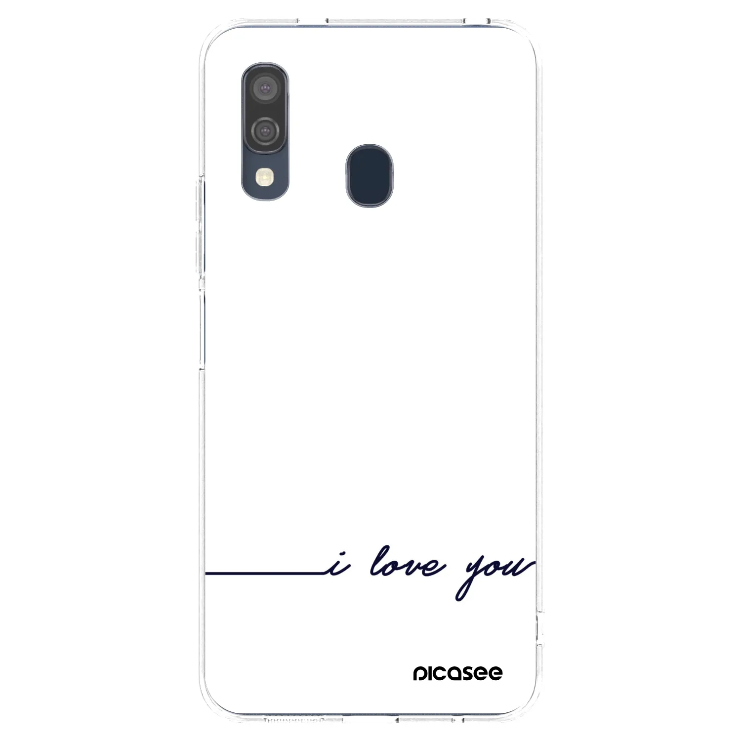 Picasee husă transparentă din silicon pentru Samsung Galaxy A40 A405F - I love you