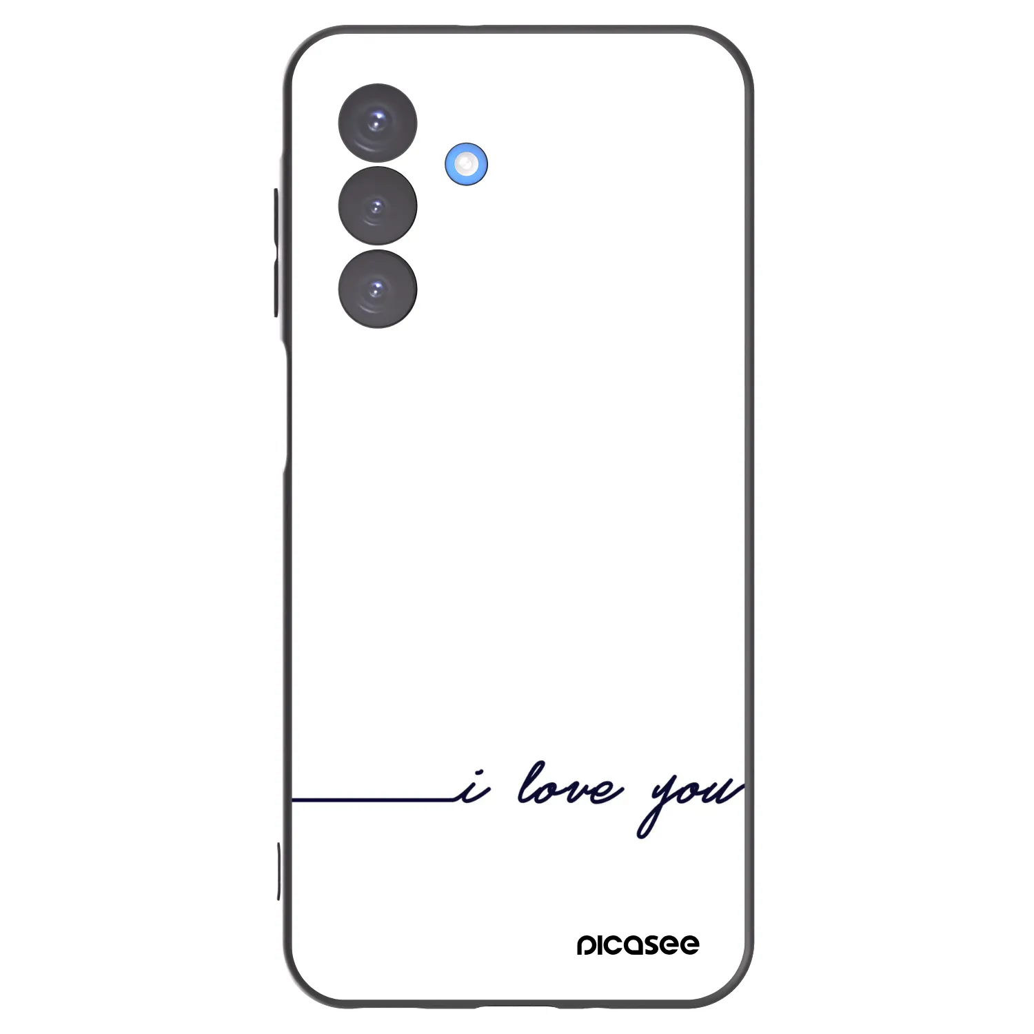 Picasee husă neagră din silicon pentru Samsung Galaxy A17 5G - I love you