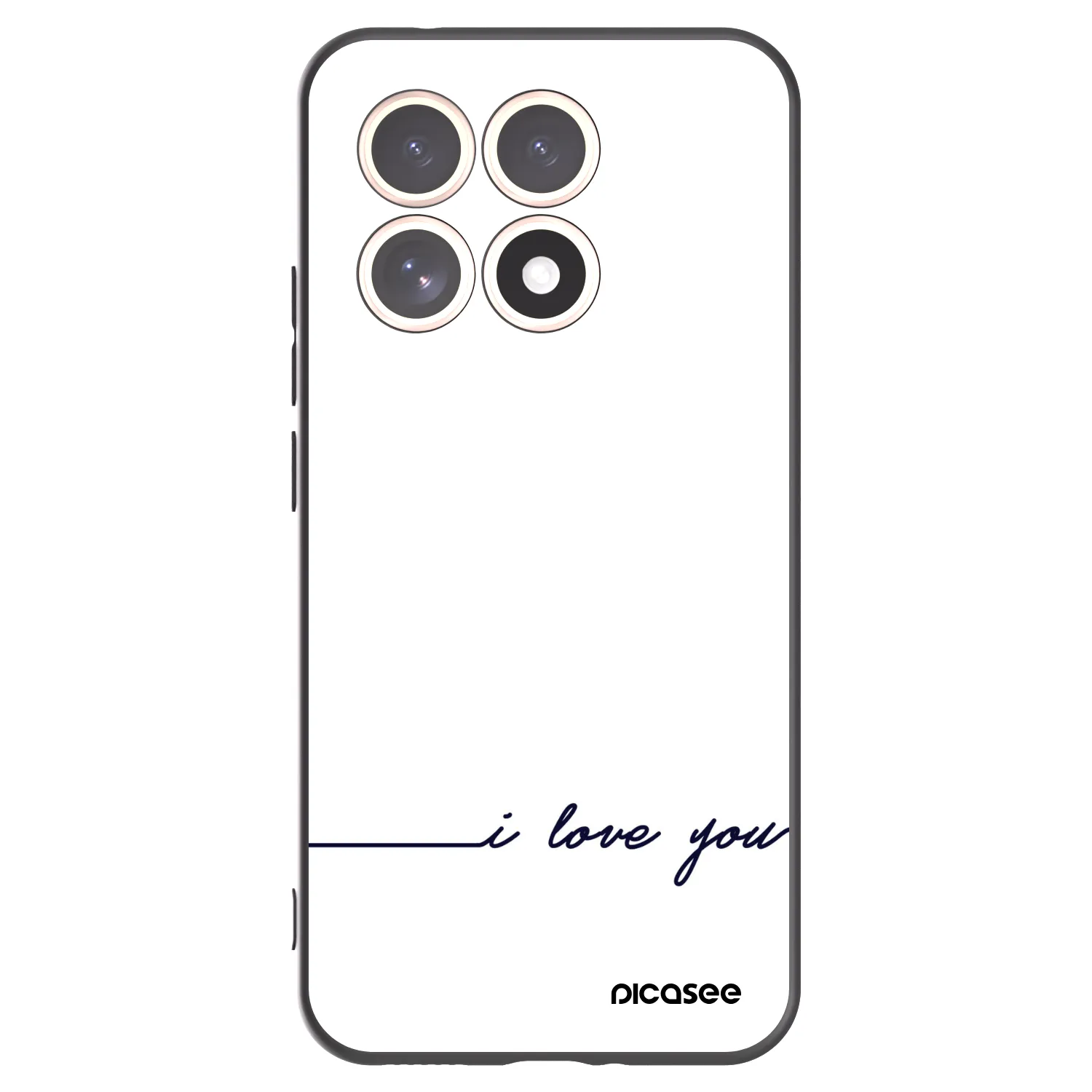 Picasee husă neagră din silicon pentru Xiaomi 15T - I love you