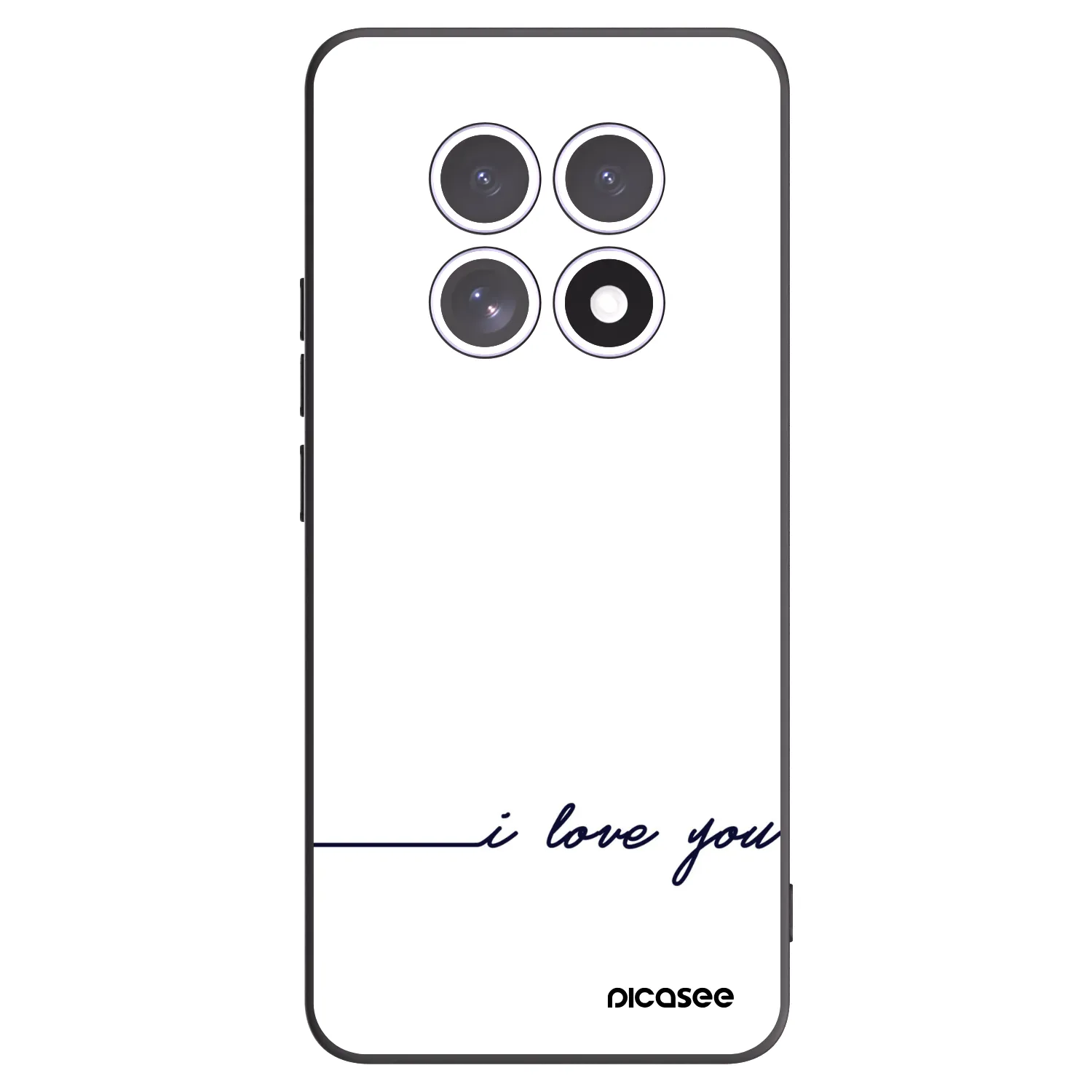 Picasee husă neagră din silicon pentru Xiaomi Redmi Note 15 - I love you