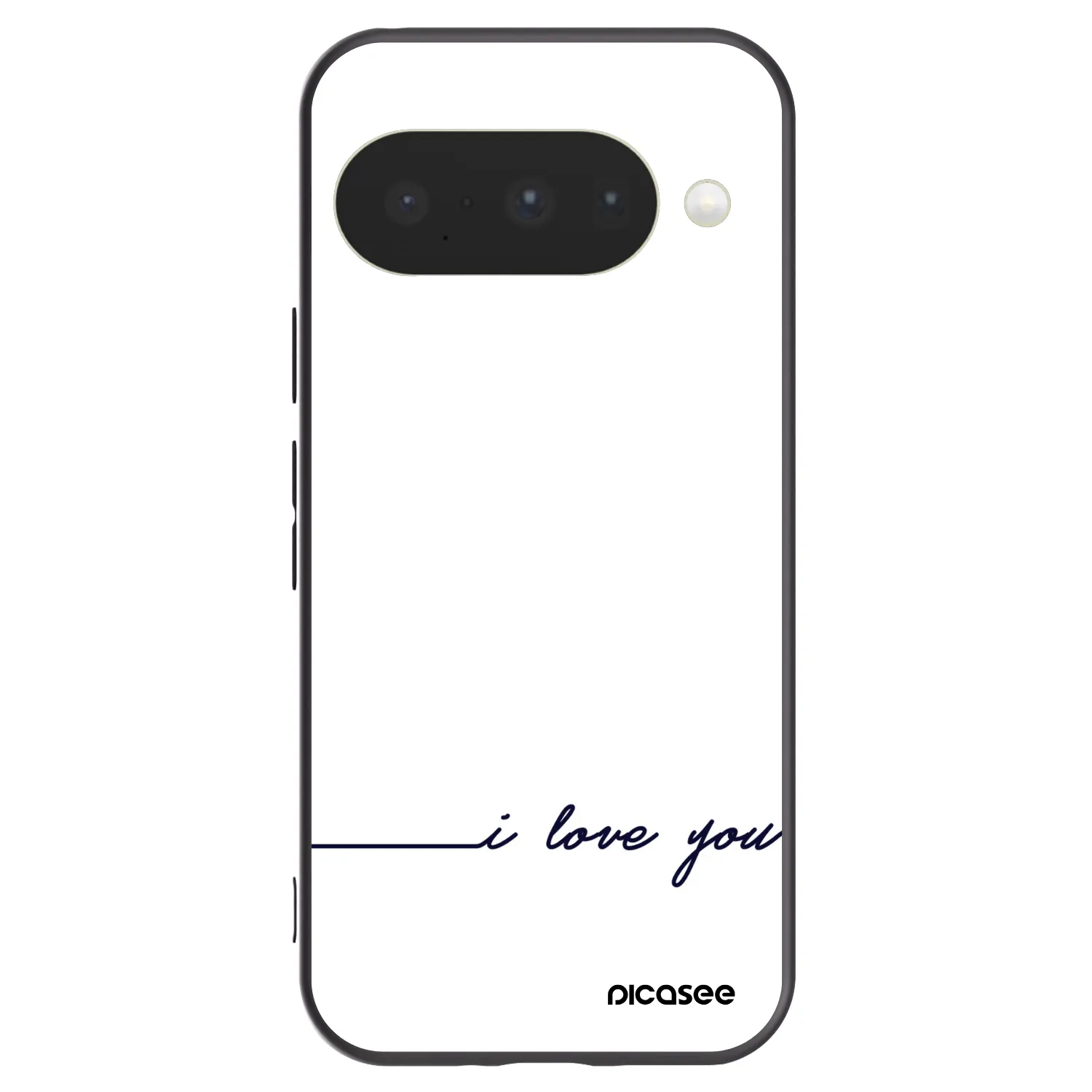 Picasee husă neagră din silicon pentru Google Pixel 10 - I love you