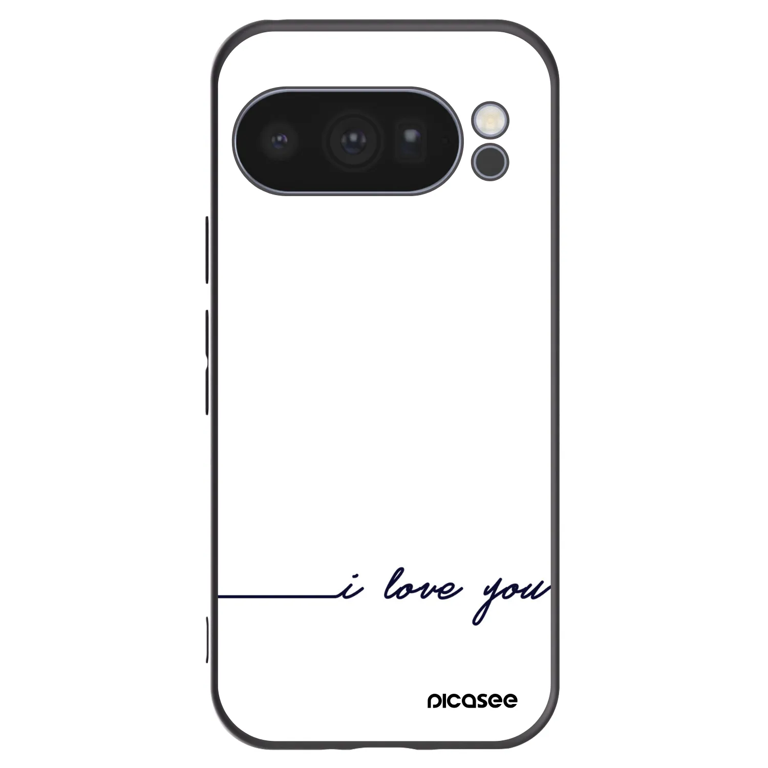 Picasee husă neagră din silicon pentru Google Pixel 10 Pro - I love you