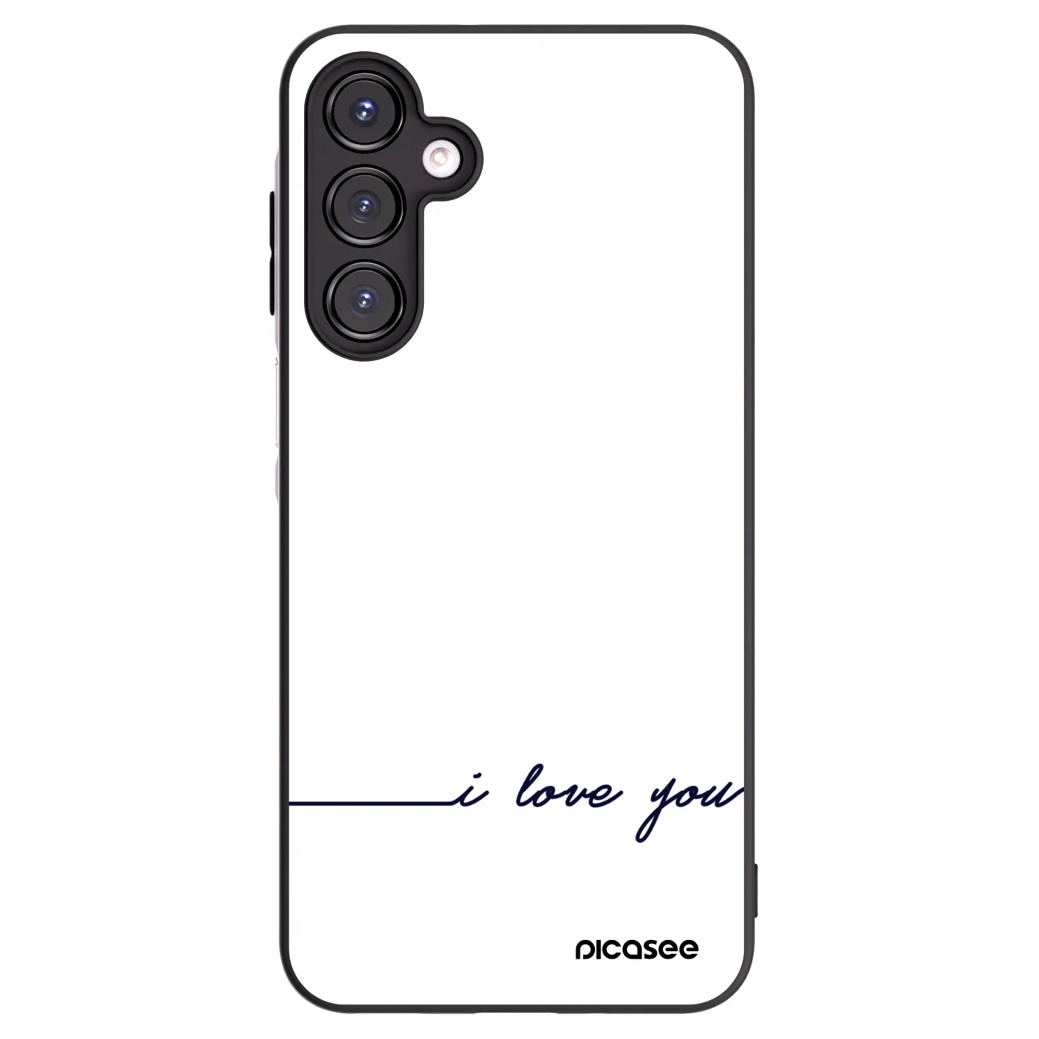 Picasee husă neagră din silicon pentru Samsung Galaxy A16 4G - I love you