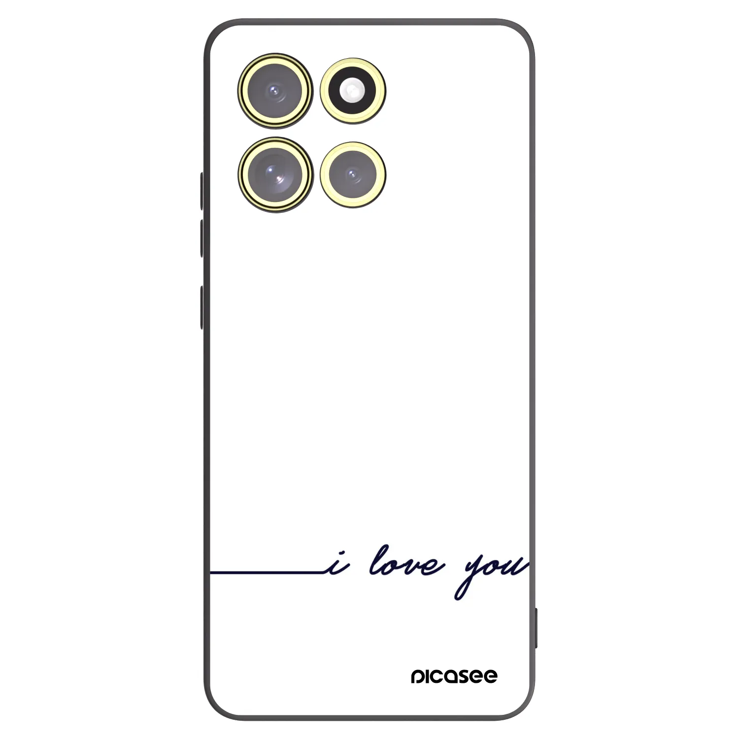 Picasee husă neagră din silicon pentru Motorola Moto G86 Power 5G - I love you