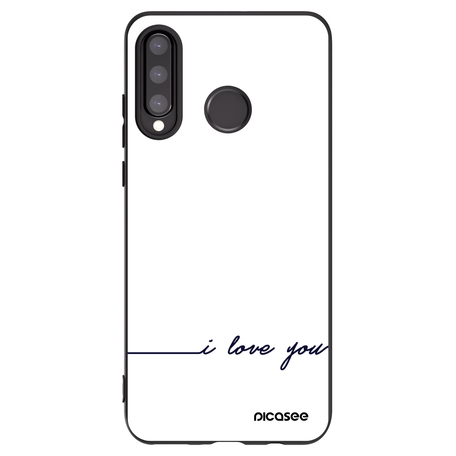 Picasee husă neagră din silicon pentru Huawei P30 Lite - I love you
