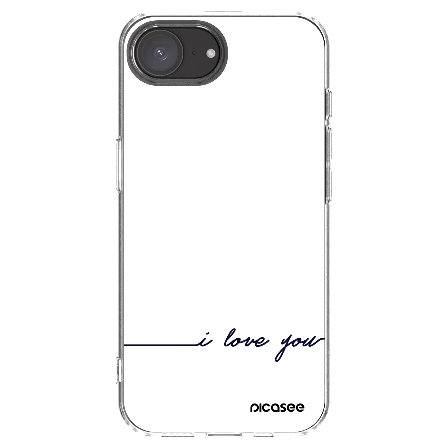 Picasee husă transparentă din silicon pentru Apple iPhone 17e - I love you
