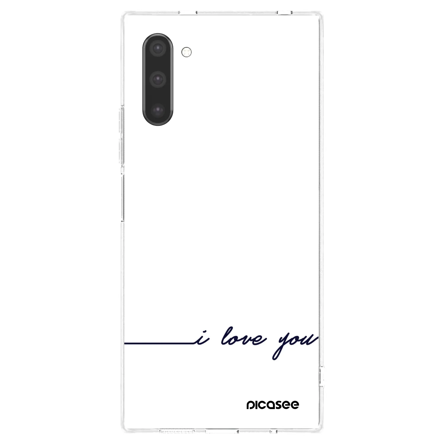 Picasee husă transparentă din silicon pentru Samsung Galaxy Note 10 N970F - I love you