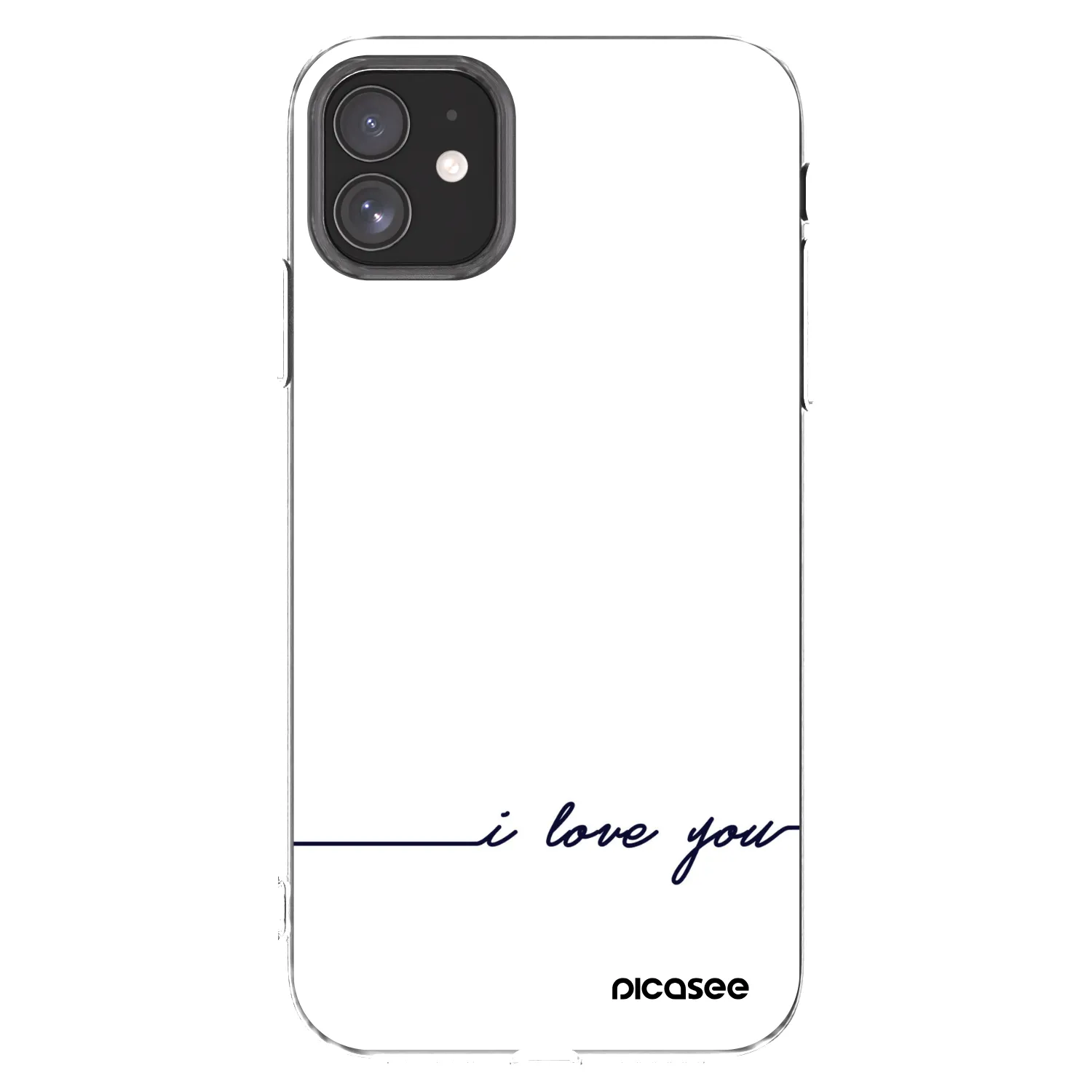 Picasee husă transparentă din silicon pentru Apple iPhone 11 - I love you