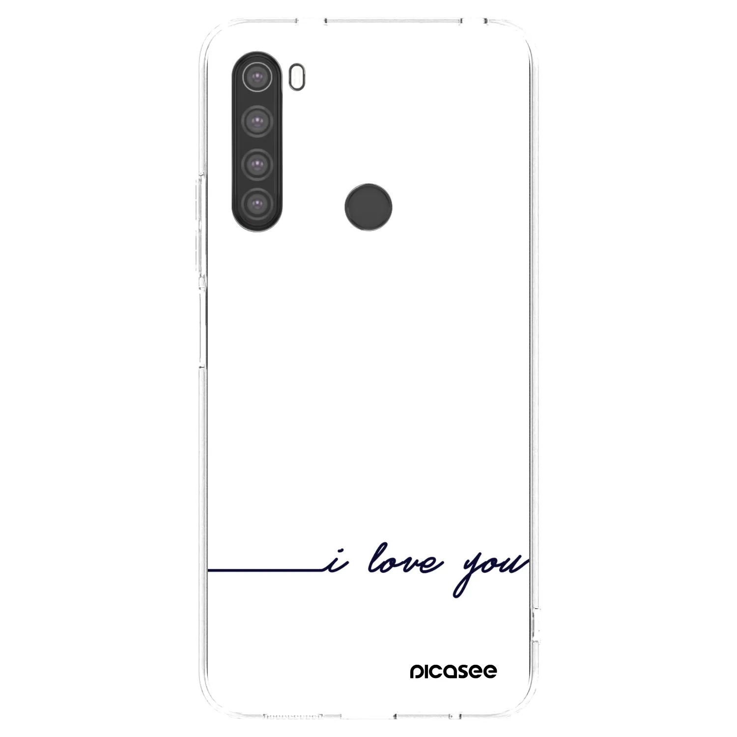 Picasee husă transparentă din silicon pentru Xiaomi Redmi Note 8 - I love you