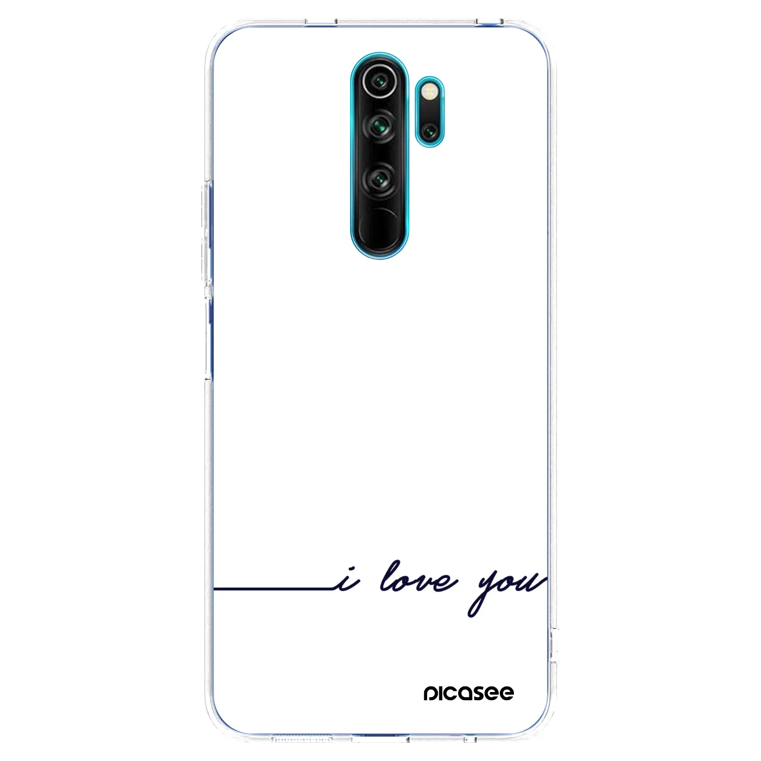 Picasee husă transparentă din silicon pentru Xiaomi Redmi Note 8 Pro - I love you
