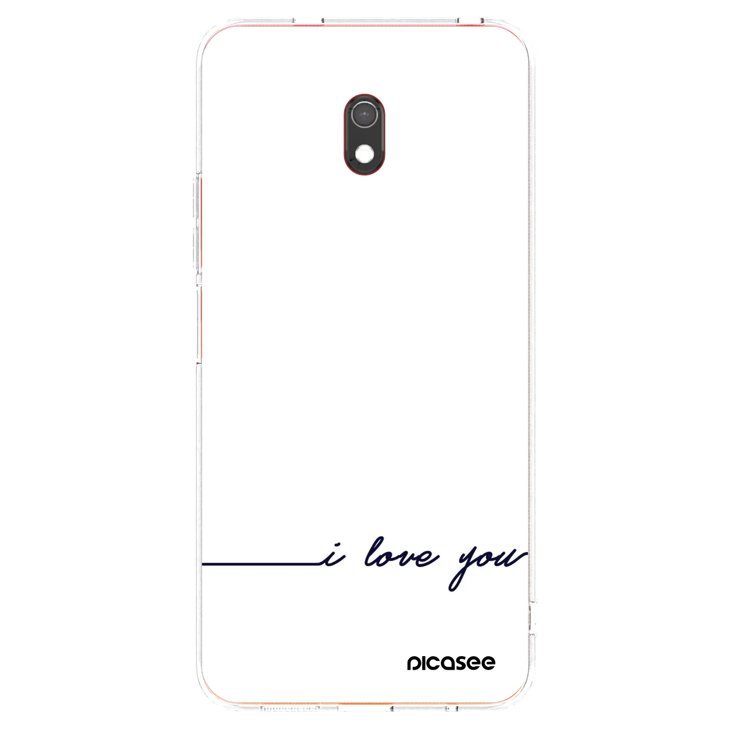 Picasee husă transparentă din silicon pentru Xiaomi Redmi 8A - I love you
