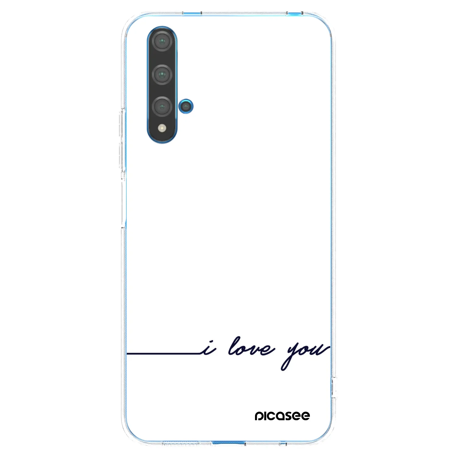 Picasee husă transparentă din silicon pentru Huawei Nova 5T - I love you