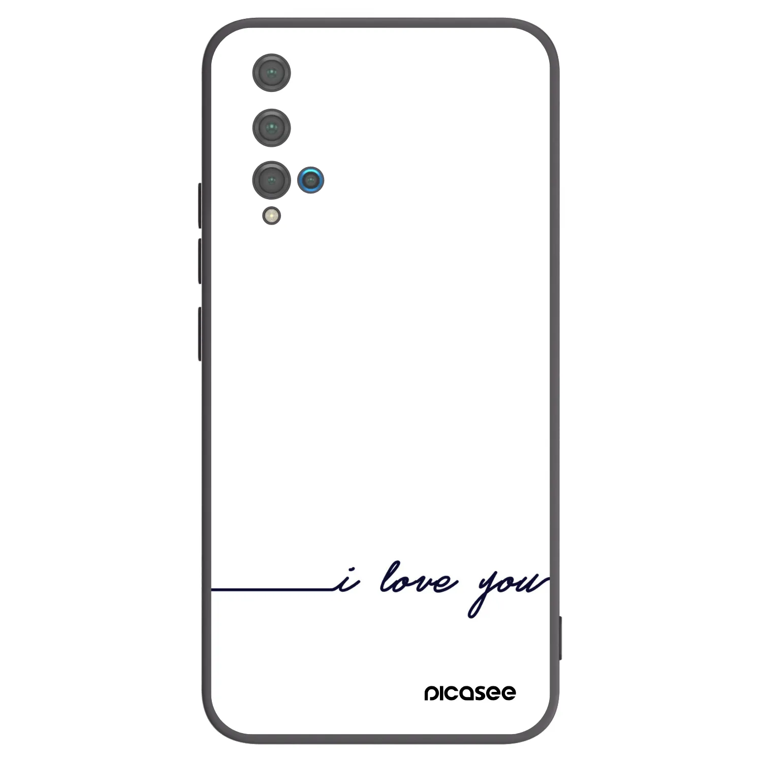 Picasee husă neagră din silicon pentru Huawei Nova 5T - I love you